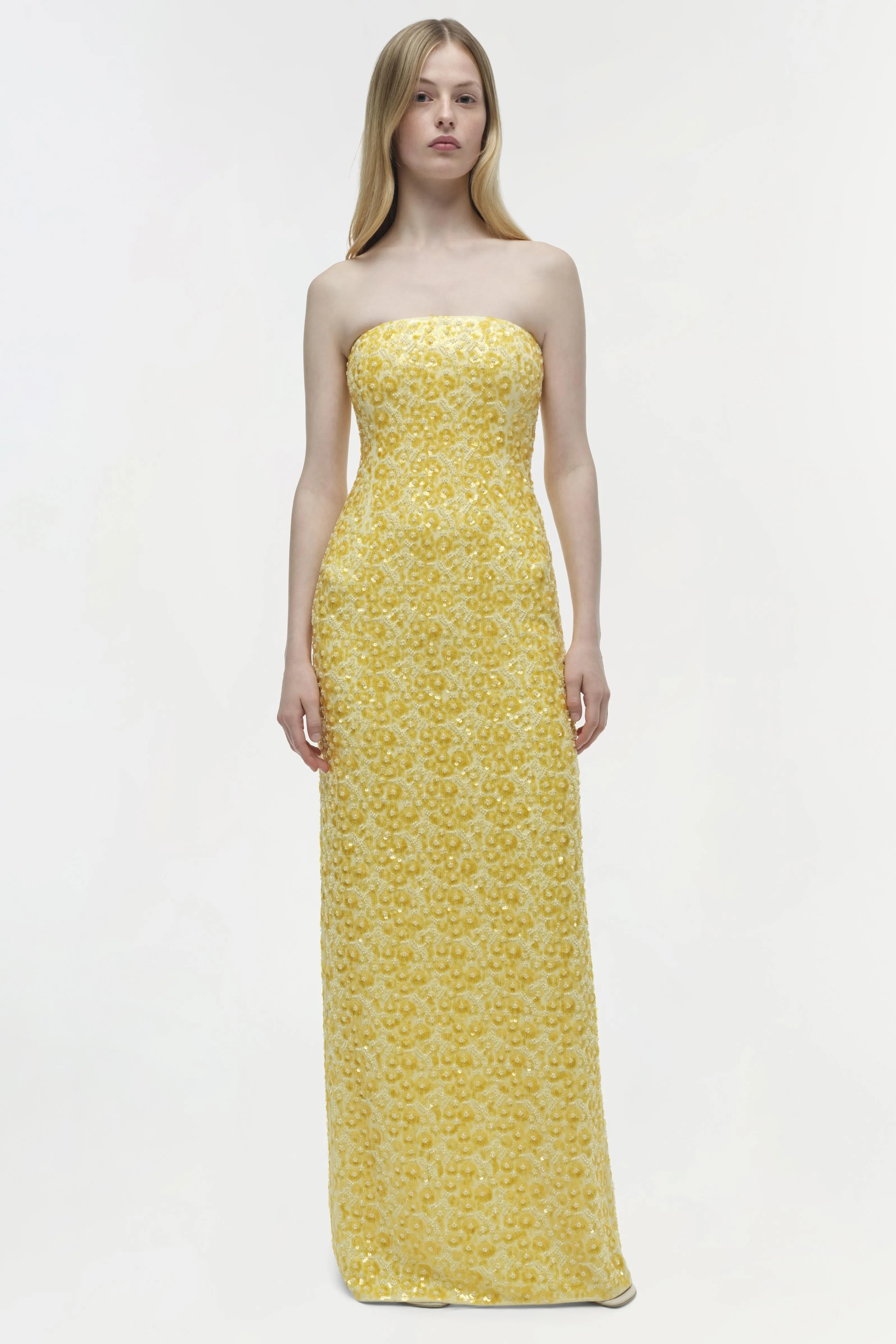 Savia Strapless Embellished Gown sold by Jonathan Simkhai product image thumbnail 2