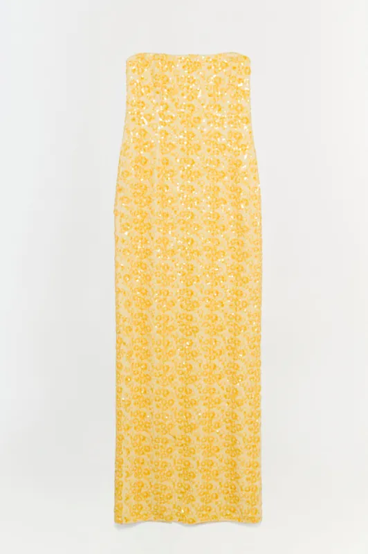 Savia Strapless Embellished Gown made by Jonathan Simkhai