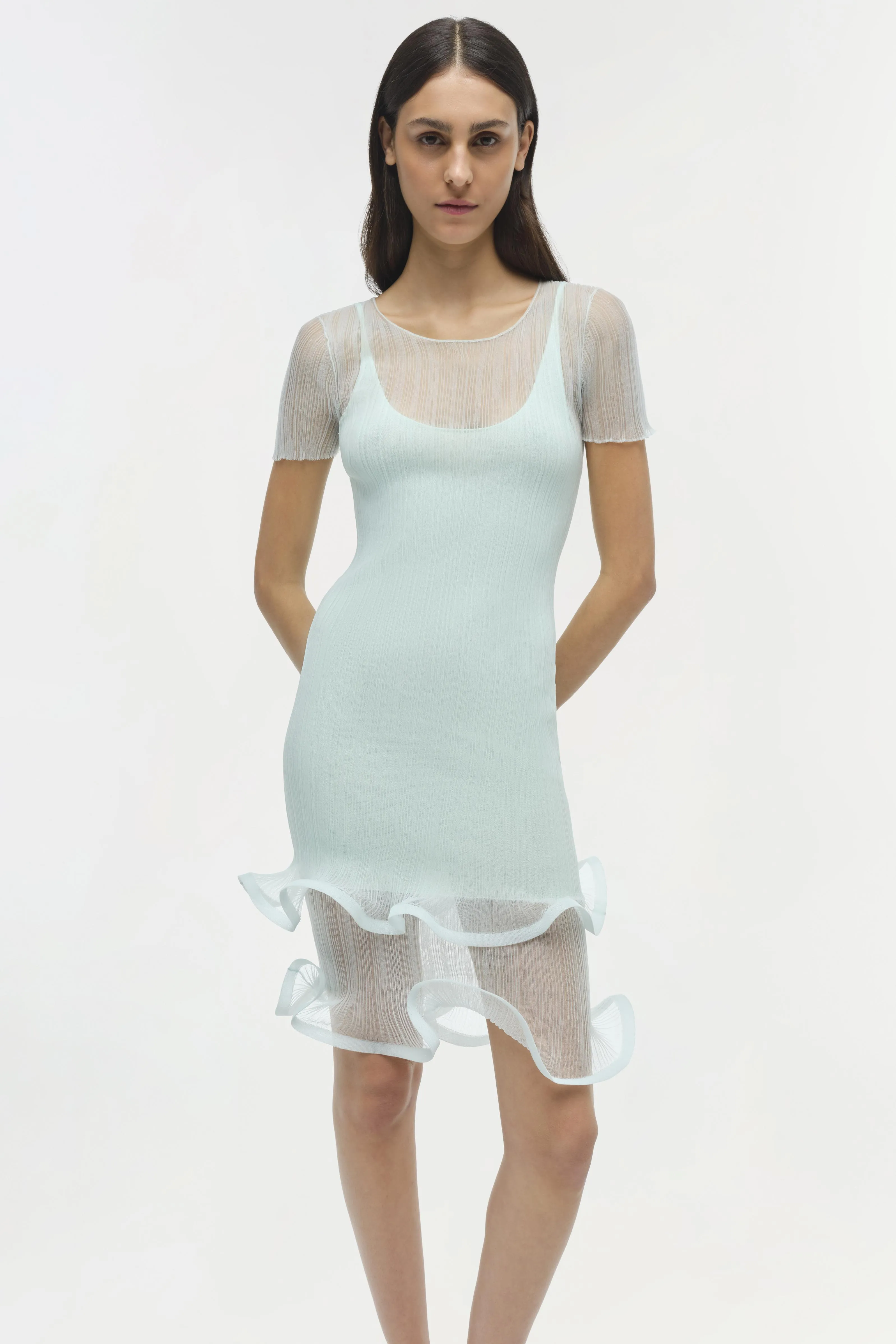 Jett Plisse Mini Dress sold by Jonathan Simkhai product image thumbnail 3