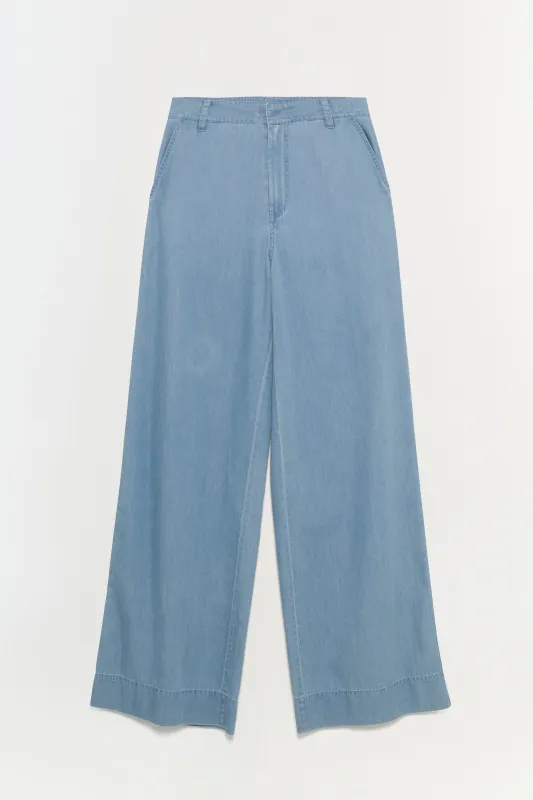 Coralena Wide Leg Pant sold by Jonathan Simkhai