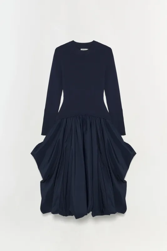 Kenlie Taffeta Knit Midi Dress sold by Jonathan Simkhai