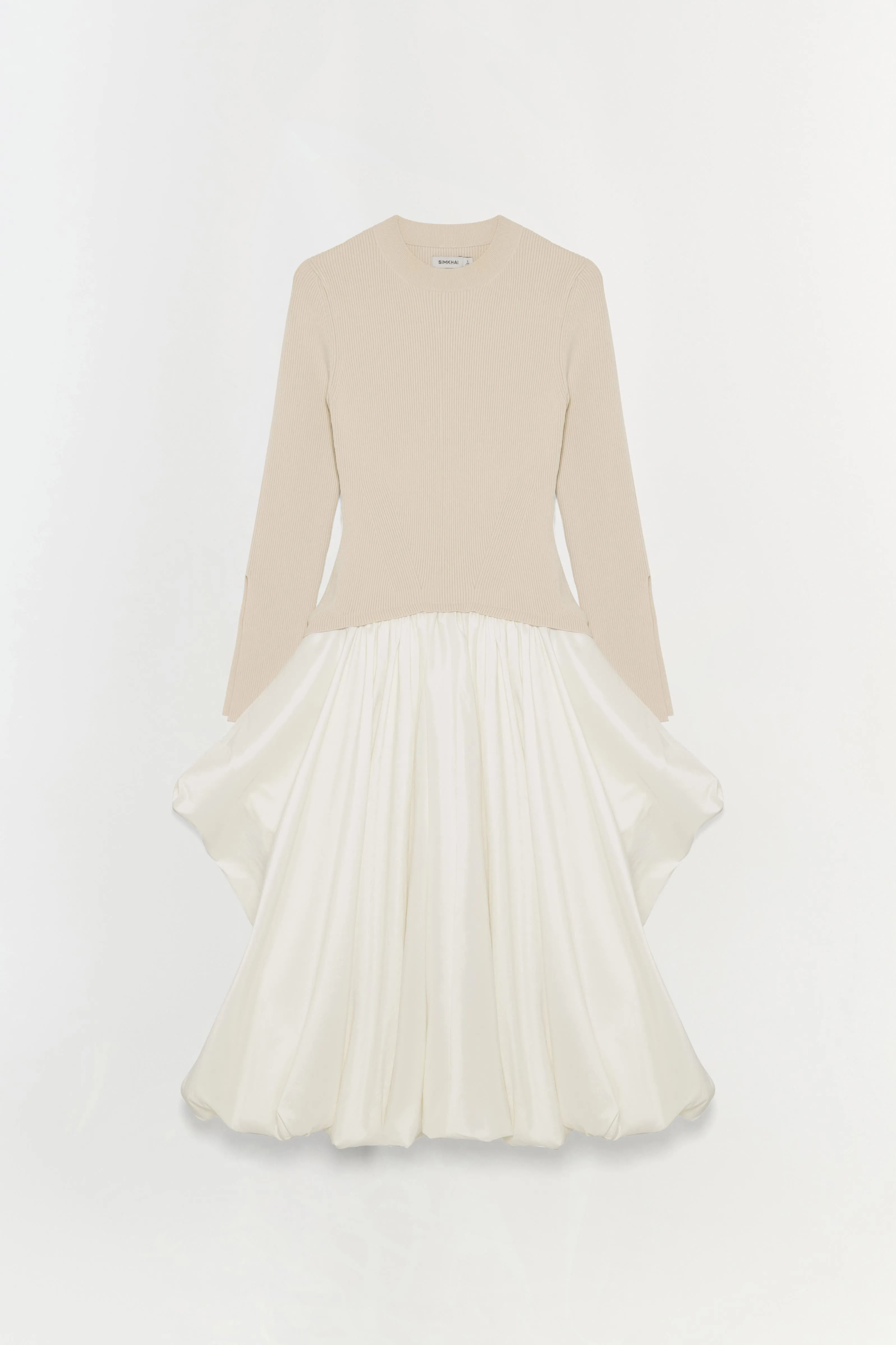 Kenlie Taffeta Knit Midi Dress sold by Jonathan Simkhai