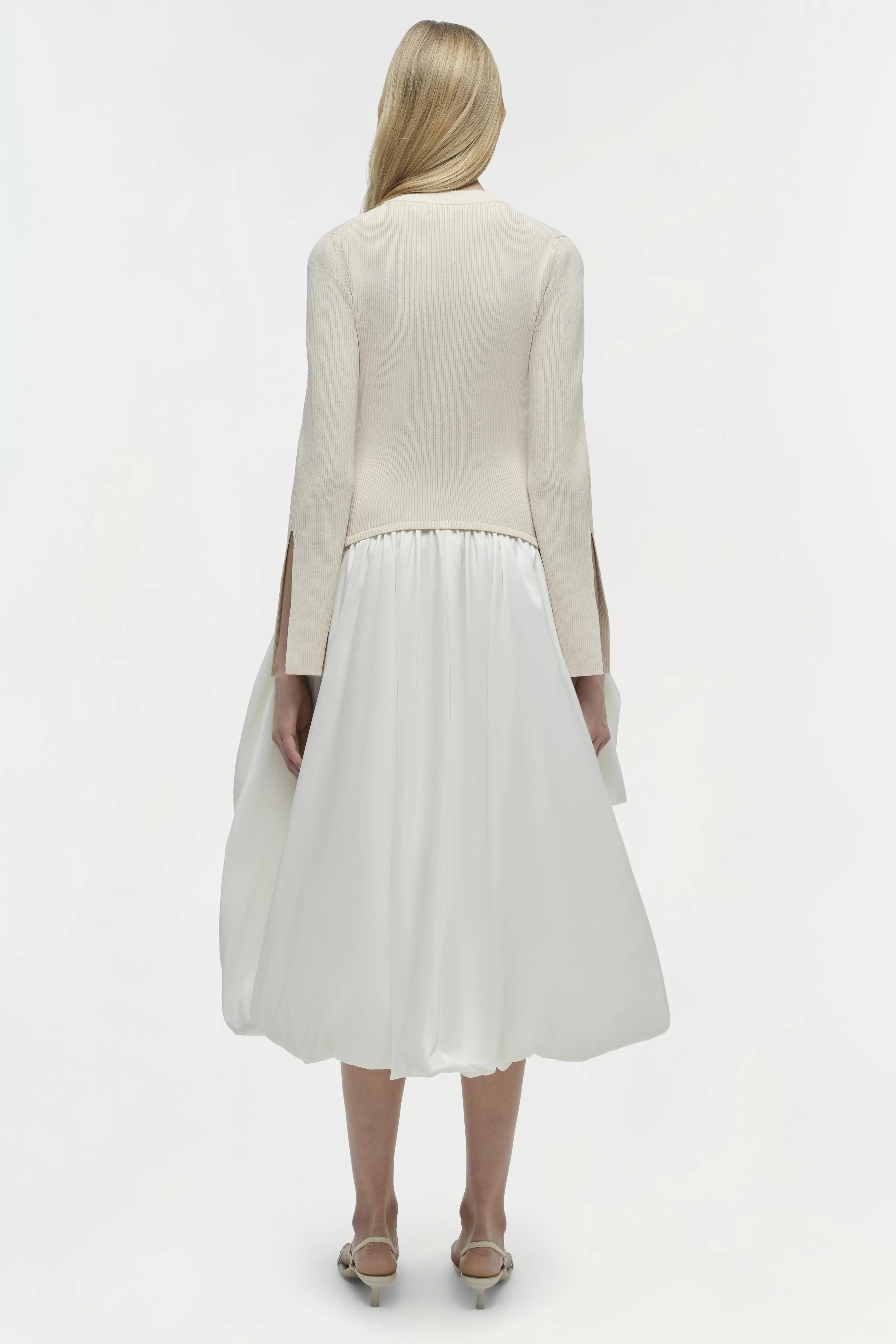 Kenlie Taffeta Knit Midi Dress sold by Jonathan Simkhai product image thumbnail 5