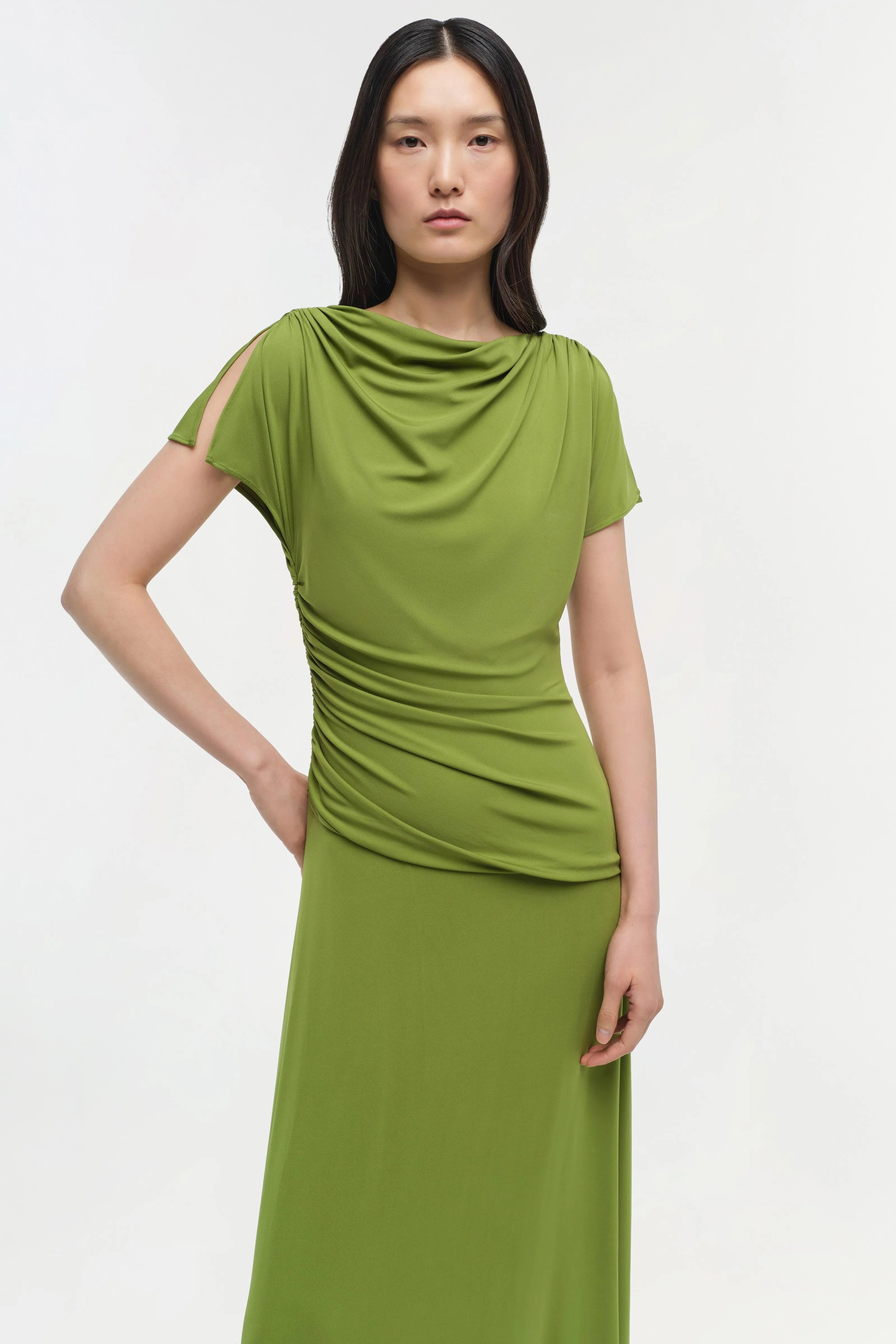 Shanelle Jersey Midi Dress sold by Jonathan Simkhai product image thumbnail 3