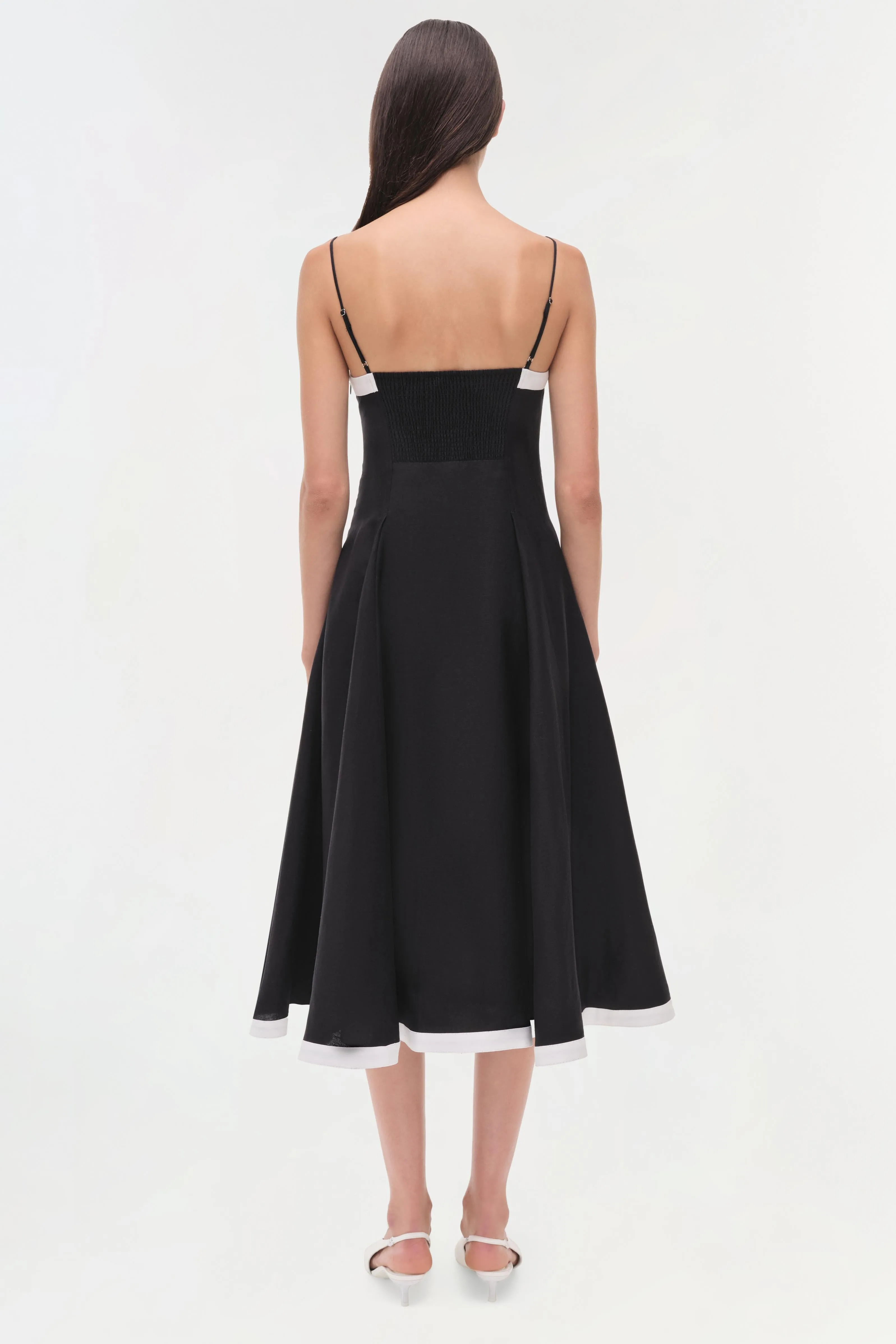 Cordelia Linen Midi Dress sold by Jonathan Simkhai product image thumbnail 5