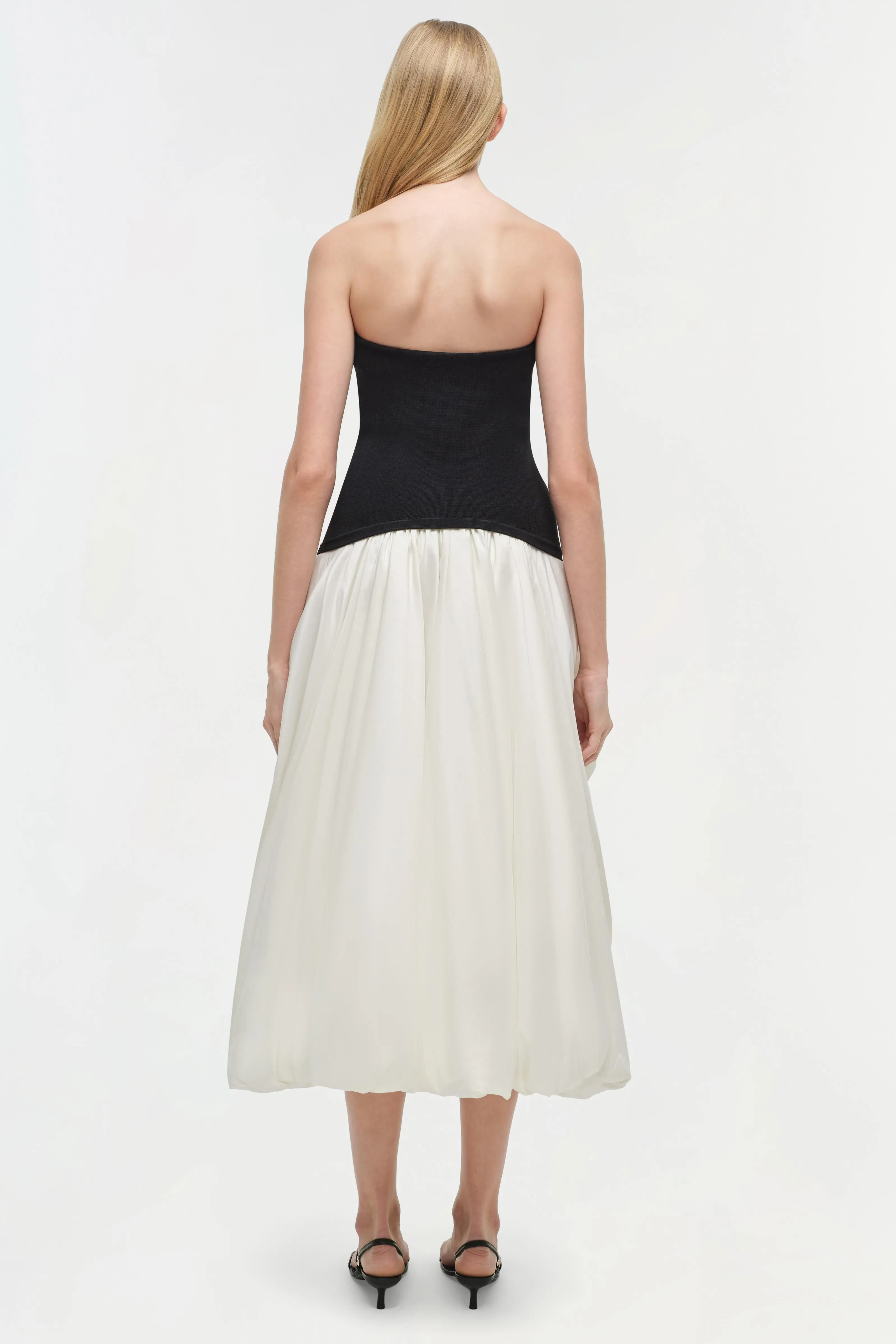 Izzy Strapless Taffeta Midi Dress sold by Jonathan Simkhai product image thumbnail 5