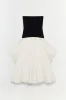Izzy Strapless Taffeta Midi Dress sold by Jonathan Simkhai