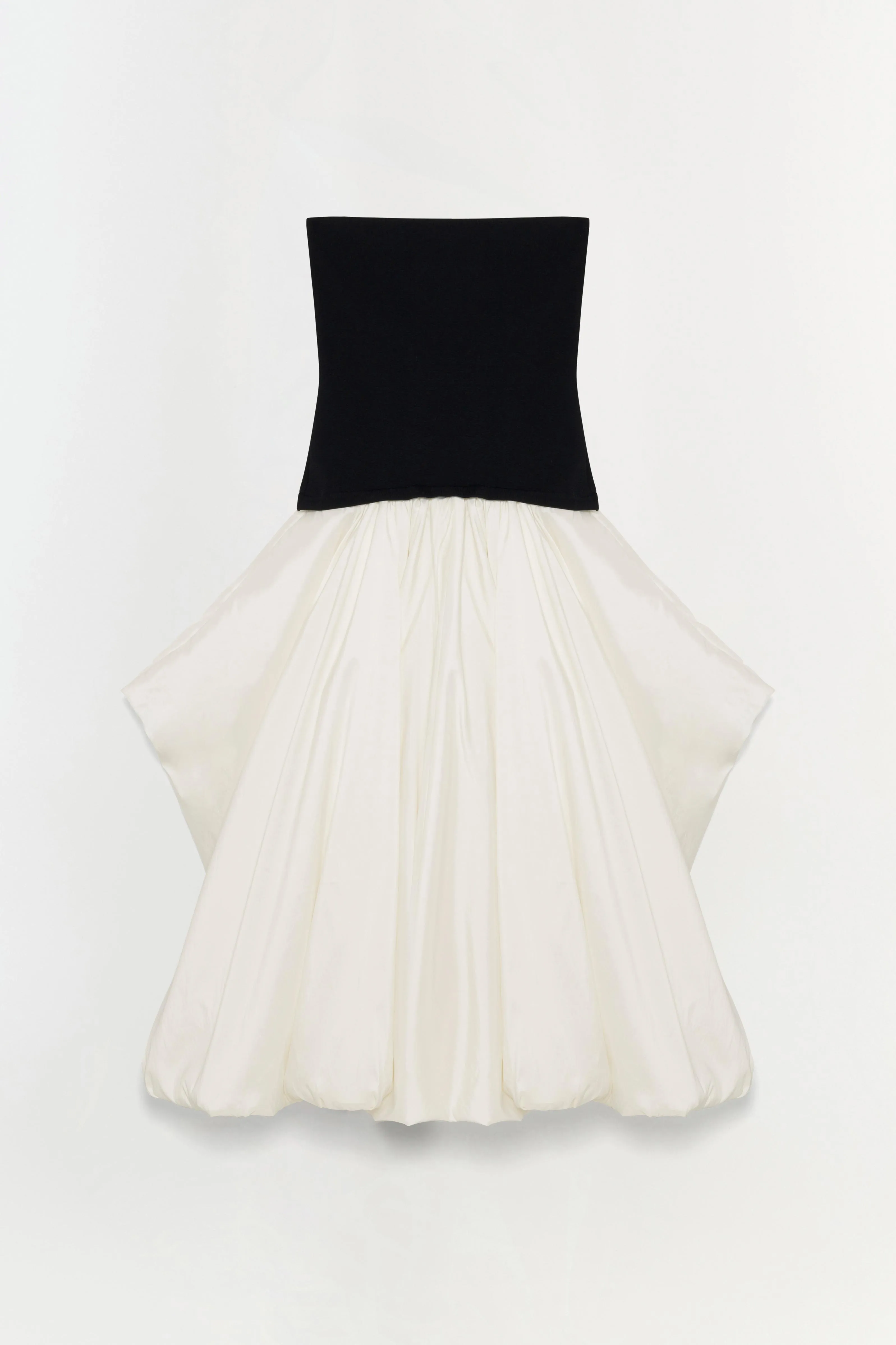 Izzy Strapless Taffeta Midi Dress sold by Jonathan Simkhai