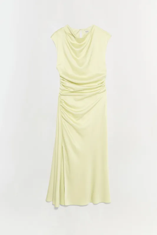 Burke Satin Midi Dress made by Jonathan Simkhai