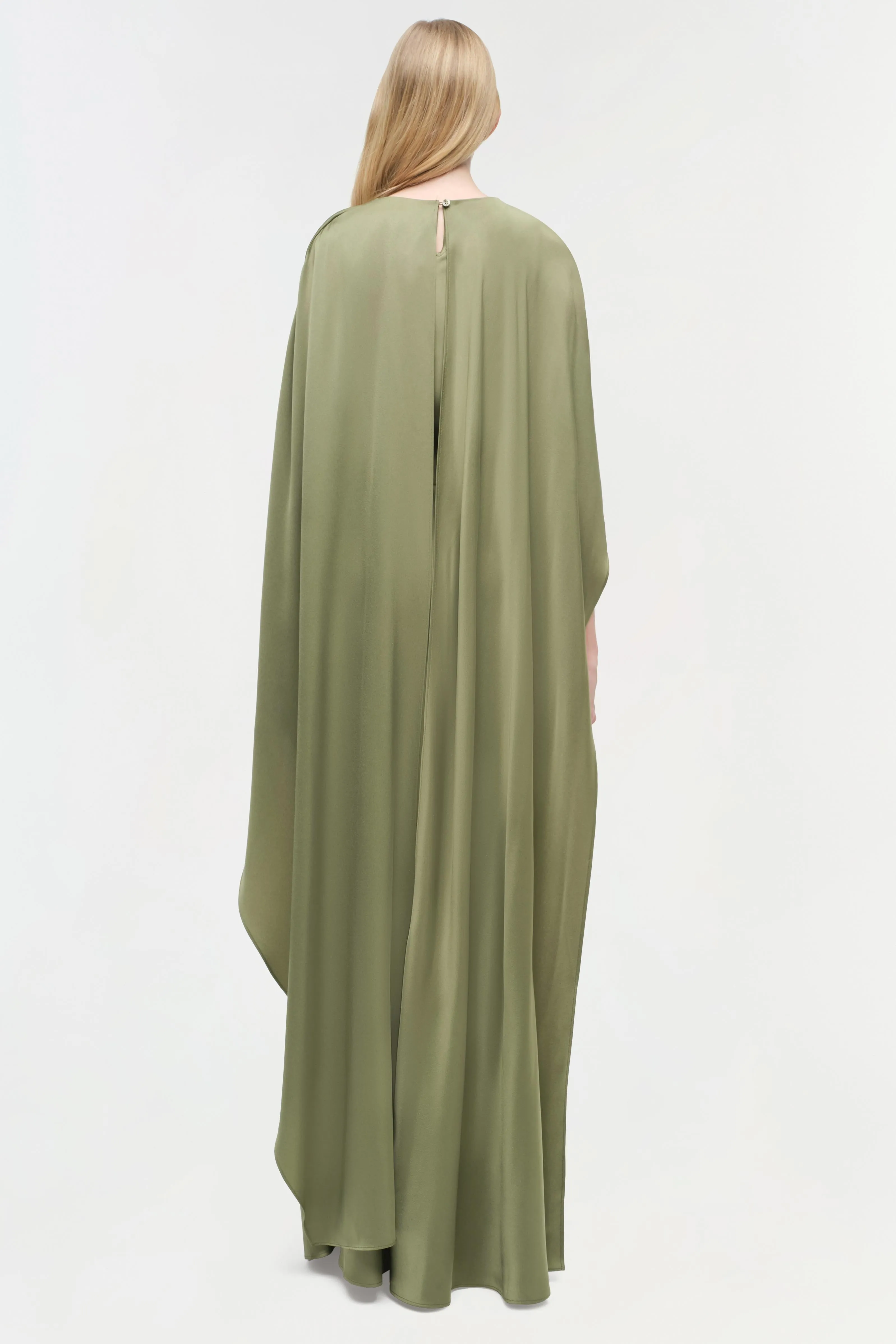 Izel Satin Cape Gown sold by Jonathan Simkhai product image thumbnail 5