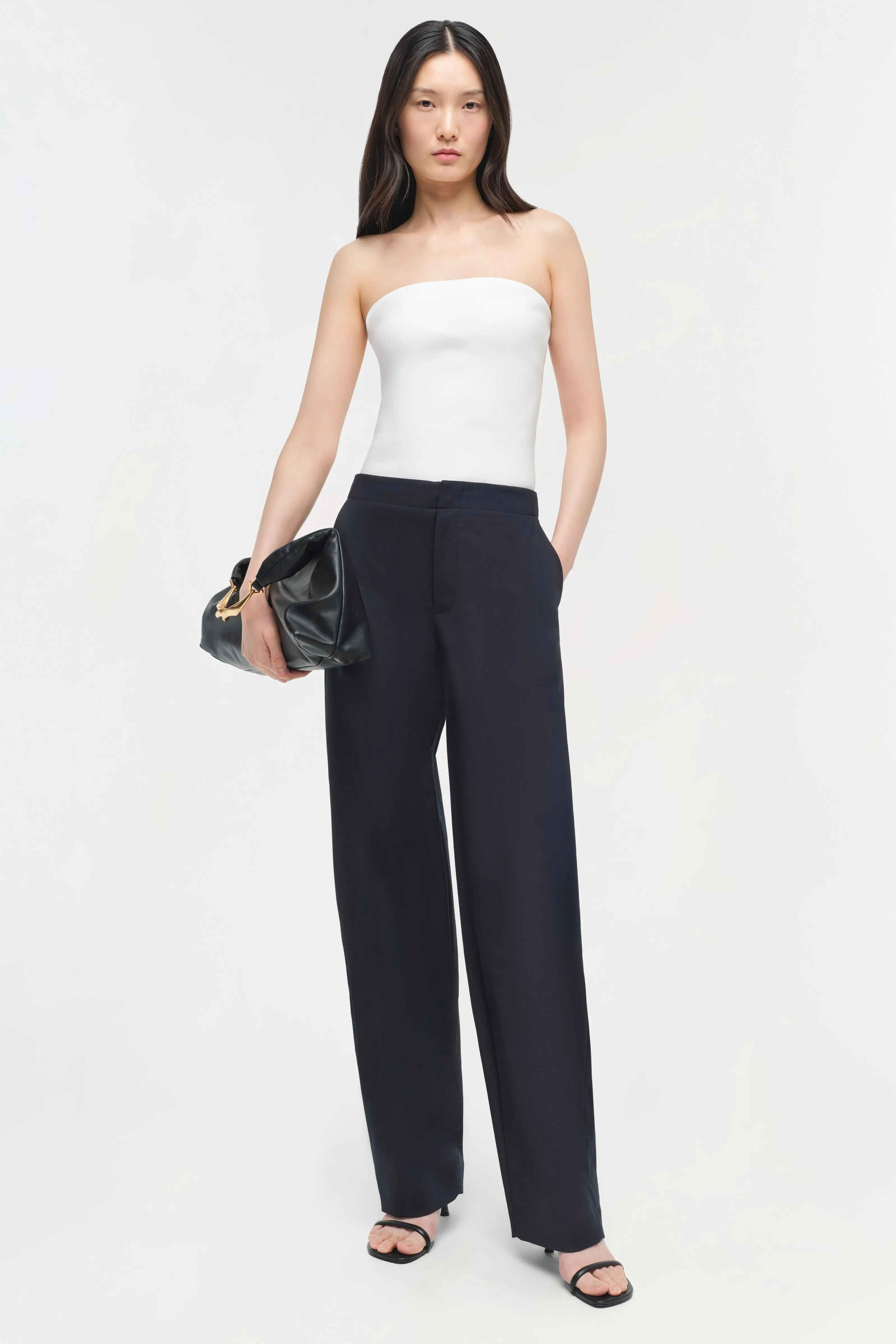 Waldon Curved Leg Pant sold by Jonathan Simkhai product image thumbnail 2