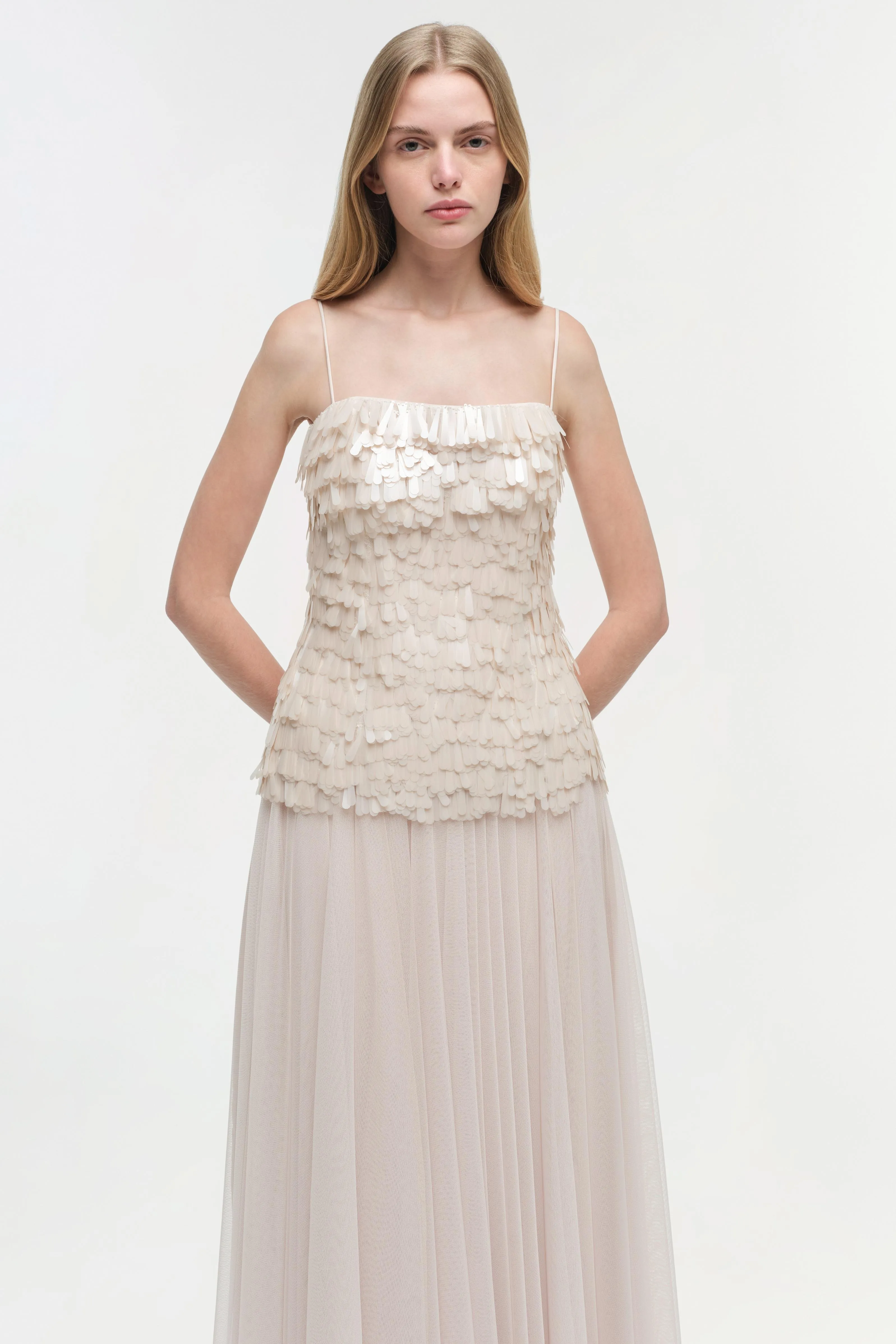 Maxine Sequin Midi Dress sold by Jonathan Simkhai product image thumbnail 4