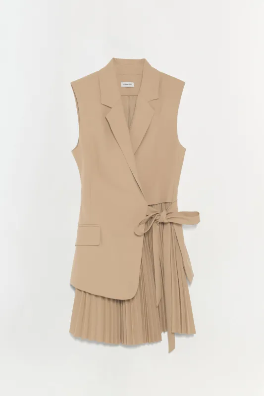 Eman Pleated Mini Dress made by Jonathan Simkhai