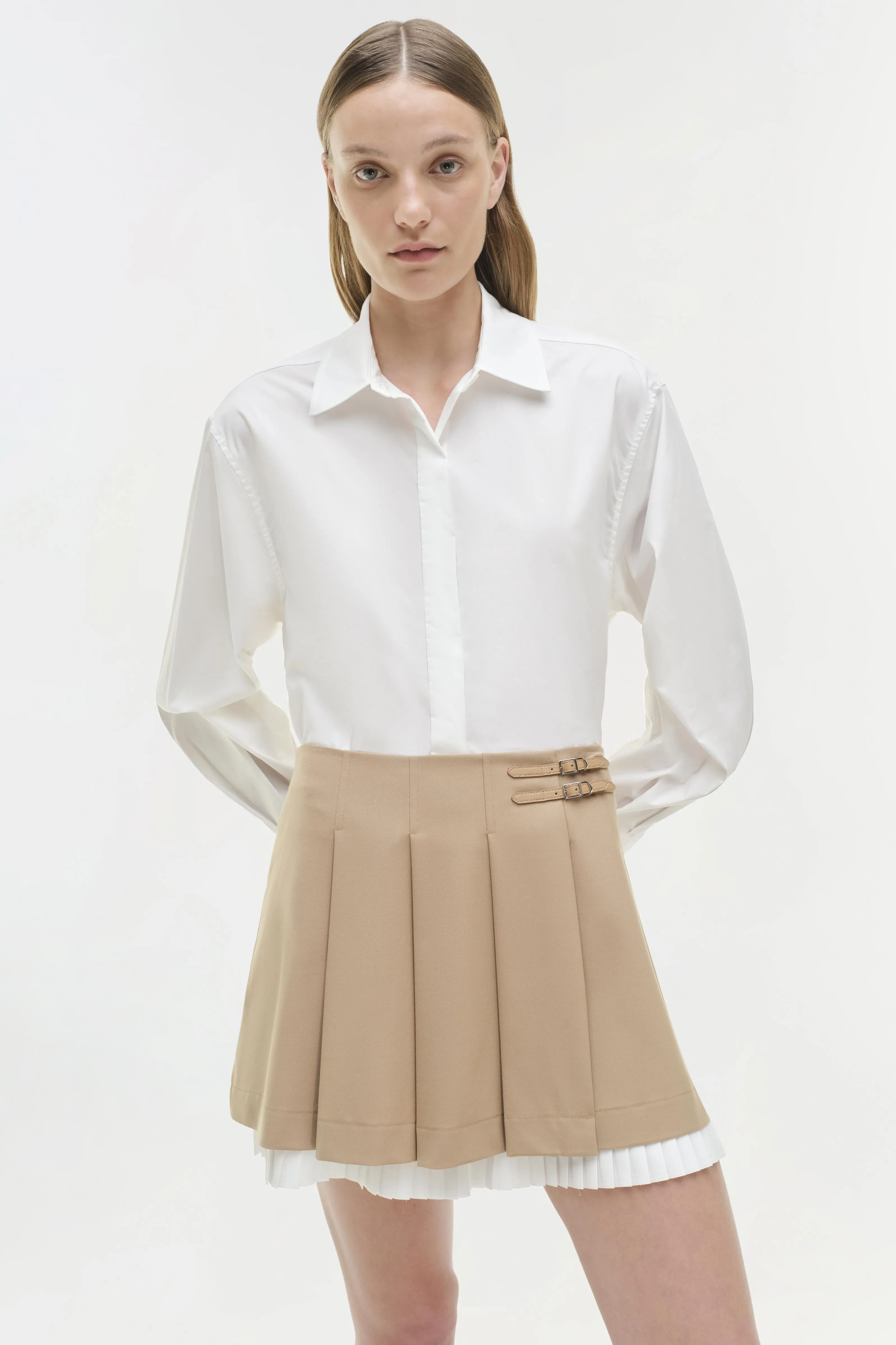 Suzie Pleated Skort sold by Jonathan Simkhai product image thumbnail 3