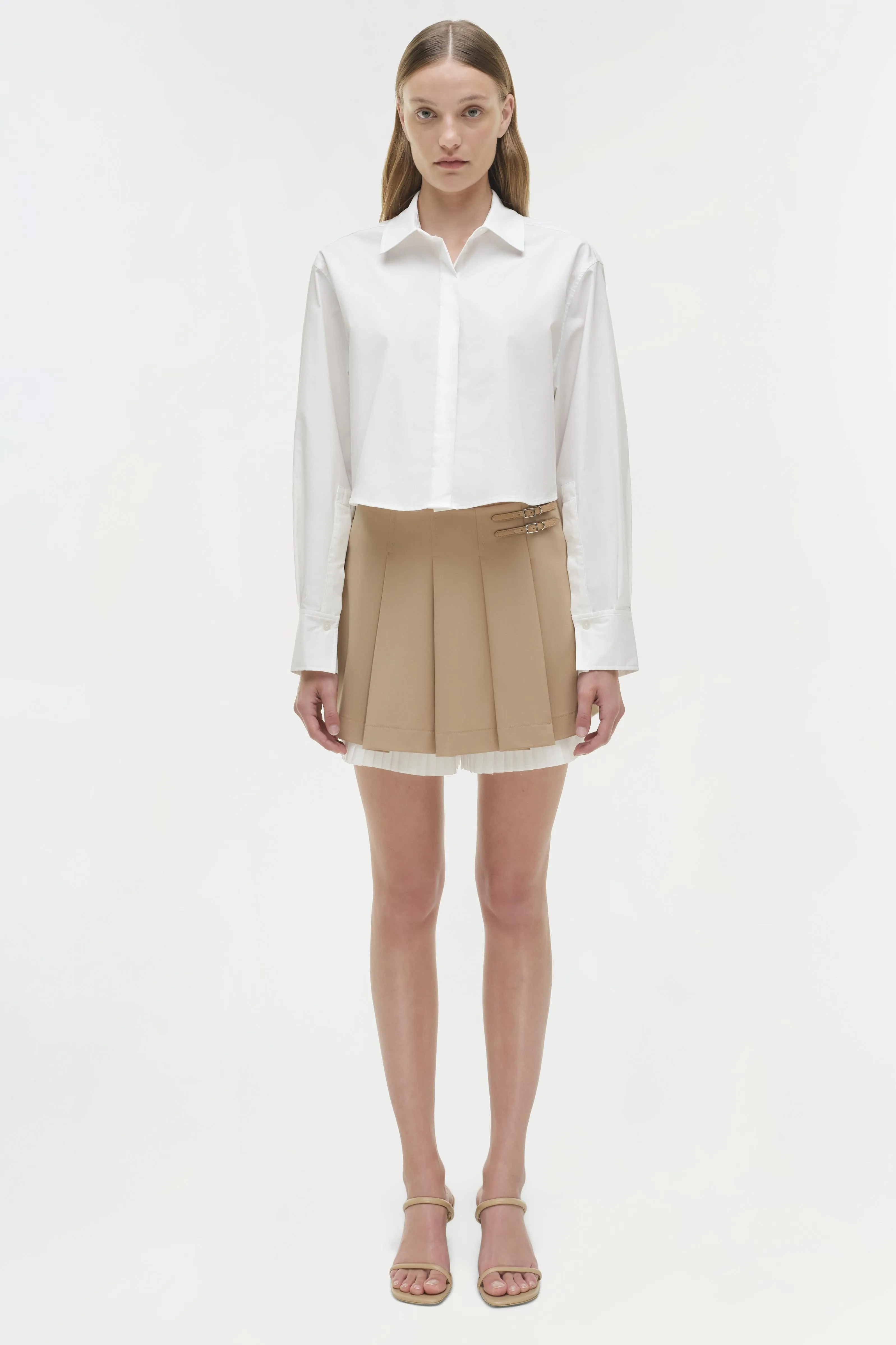 Suzie Pleated Skort sold by Jonathan Simkhai product image thumbnail 4