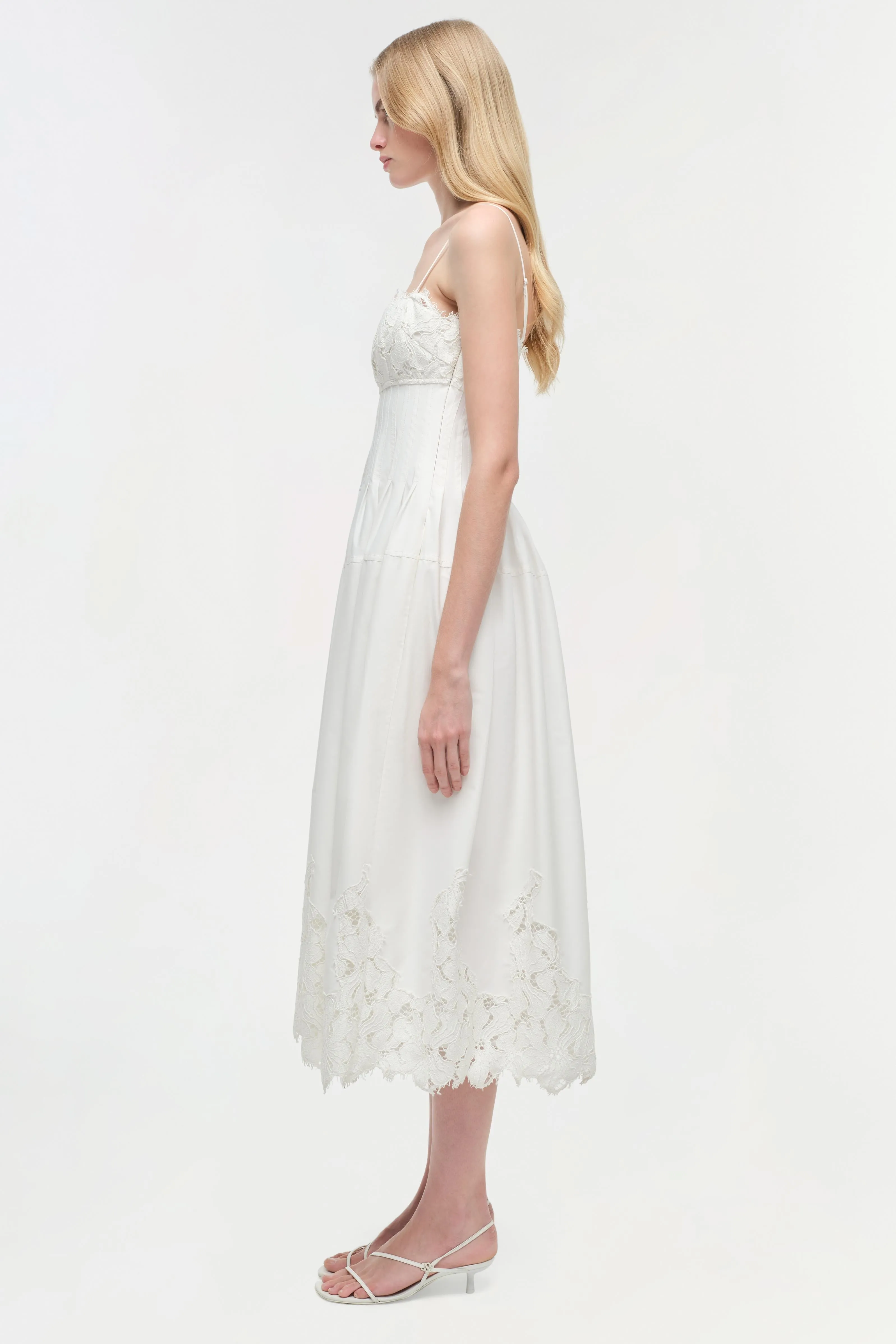 Lilianna Cotton Lace Midi Dress sold by Jonathan Simkhai product image thumbnail 4