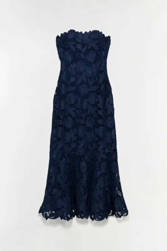 Valletta Strapless Embroidered Dress sold by Jonathan Simkhai