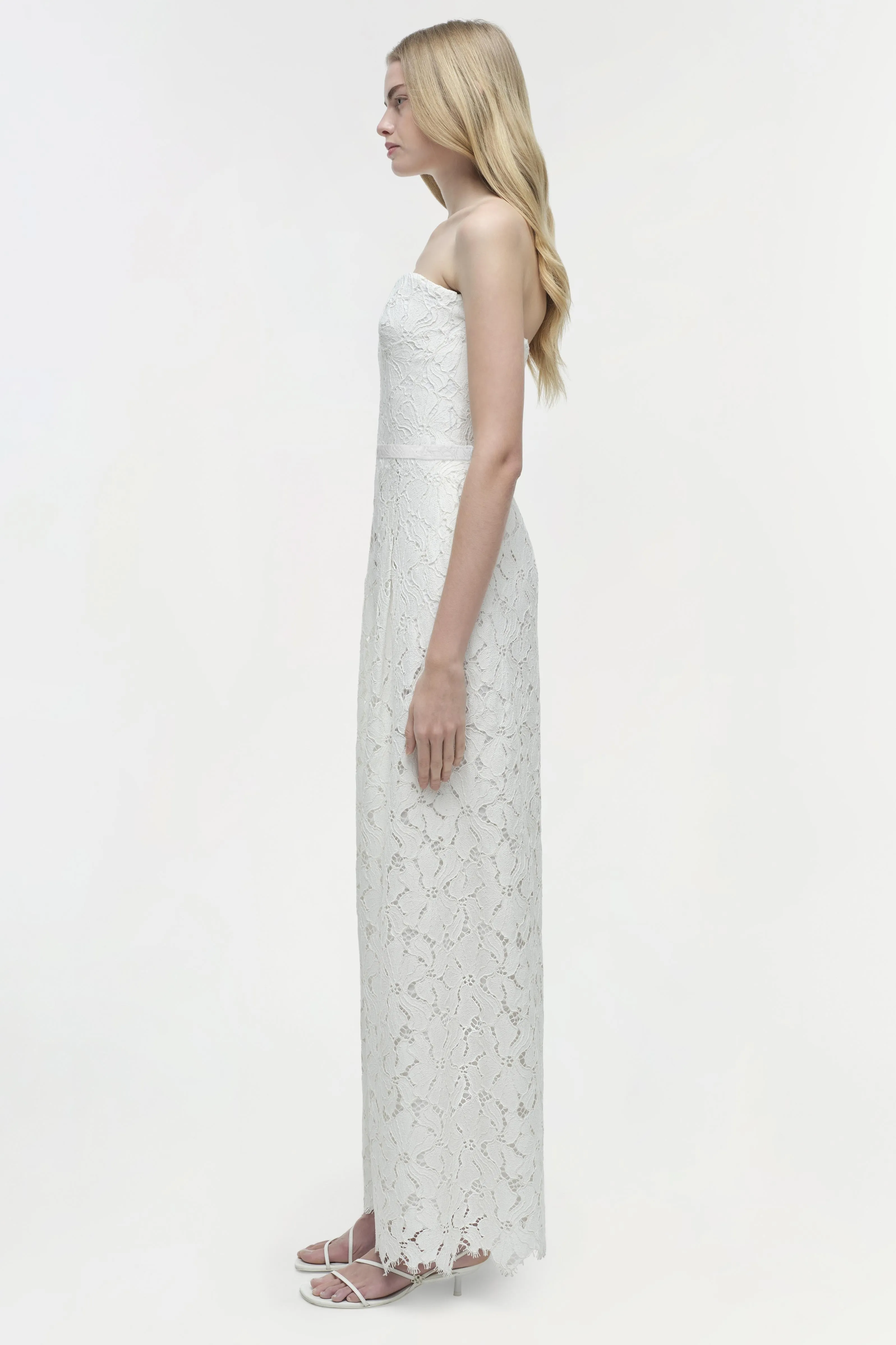 Rebecca Lace Strapless Jumpsuit sold by Jonathan Simkhai product image thumbnail 5