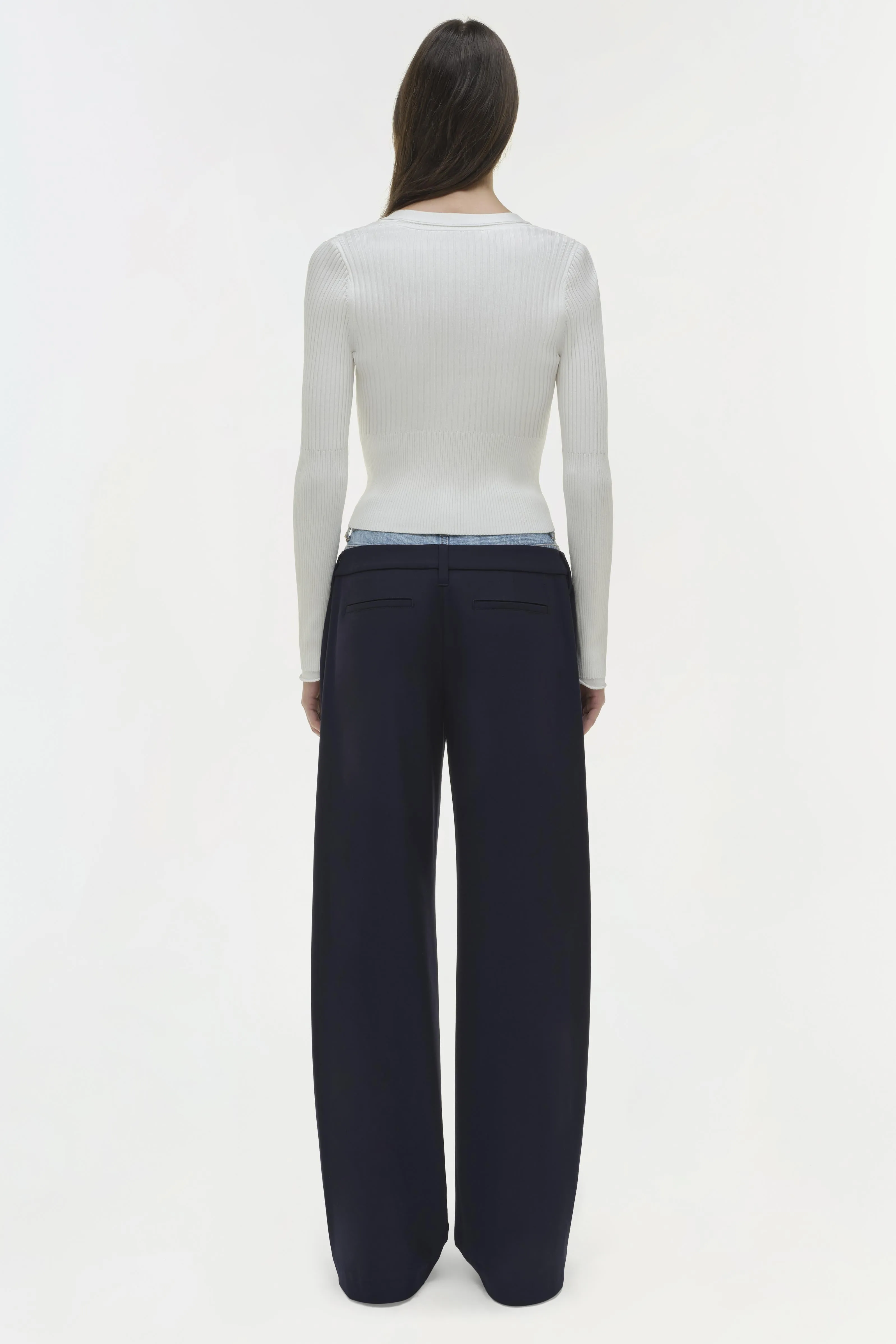 Ophelia Double Waistband Combo Pant sold by Jonathan Simkhai product image thumbnail 5