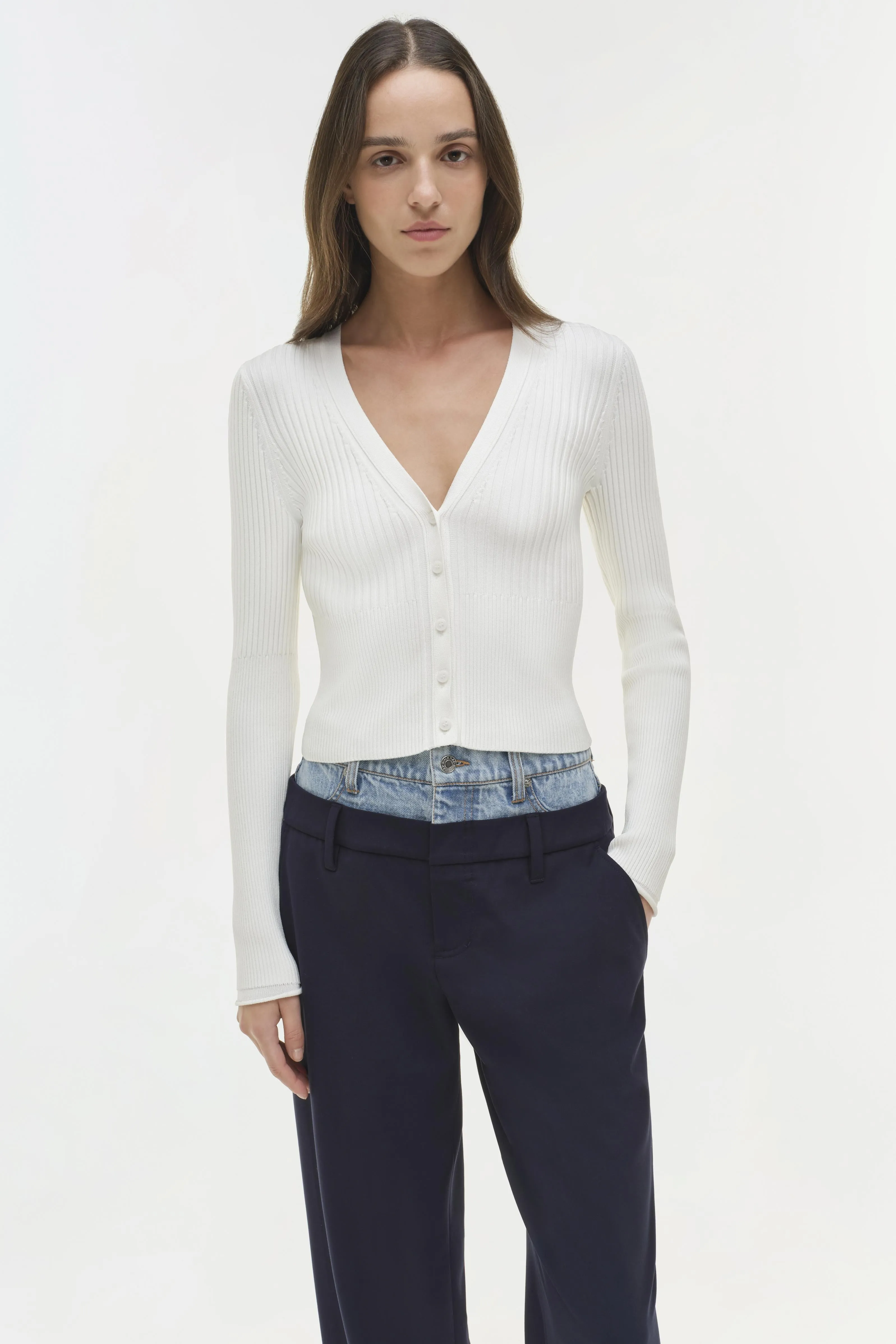 Ophelia Double Waistband Combo Pant sold by Jonathan Simkhai product image thumbnail 3