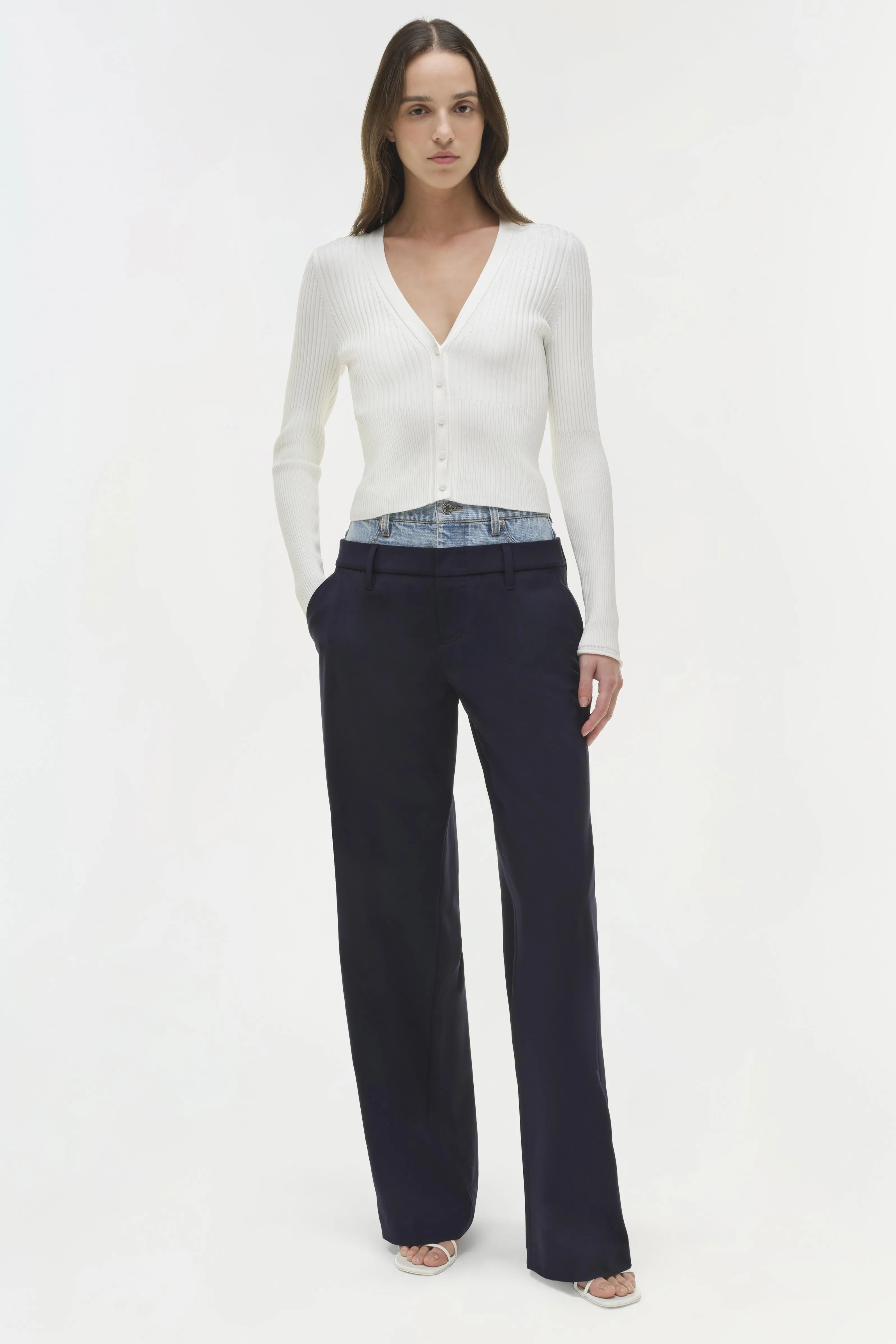 Ophelia Double Waistband Combo Pant sold by Jonathan Simkhai product image thumbnail 2