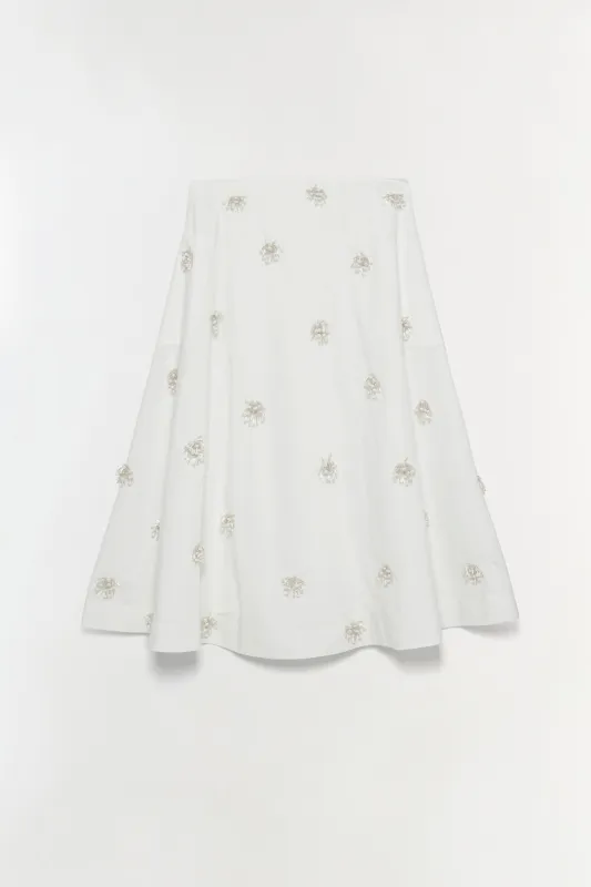 Novanna Embellished Midi Skirt sold by Jonathan Simkhai