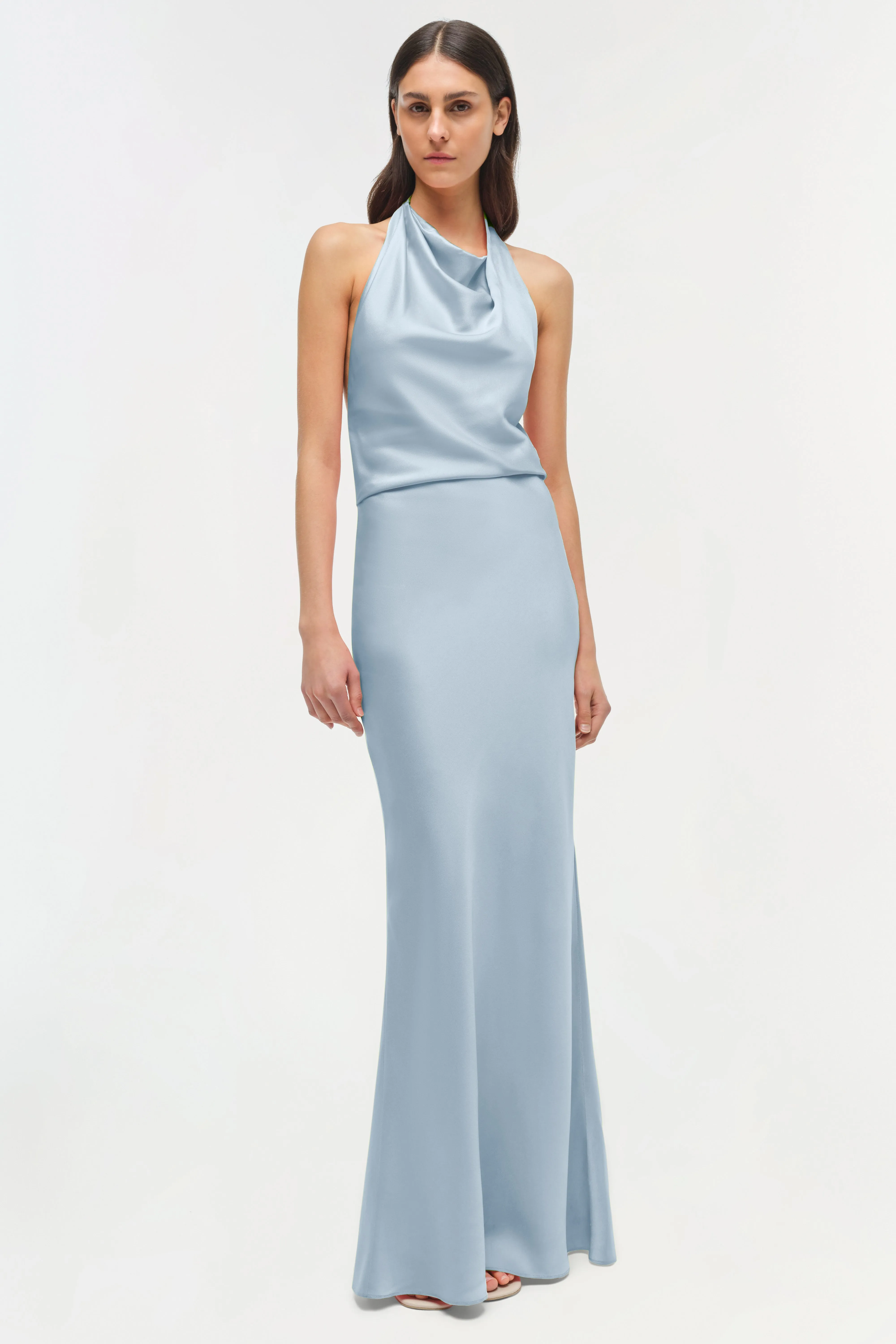 Reannon Draped Satin Gown sold by Jonathan Simkhai product image thumbnail 2