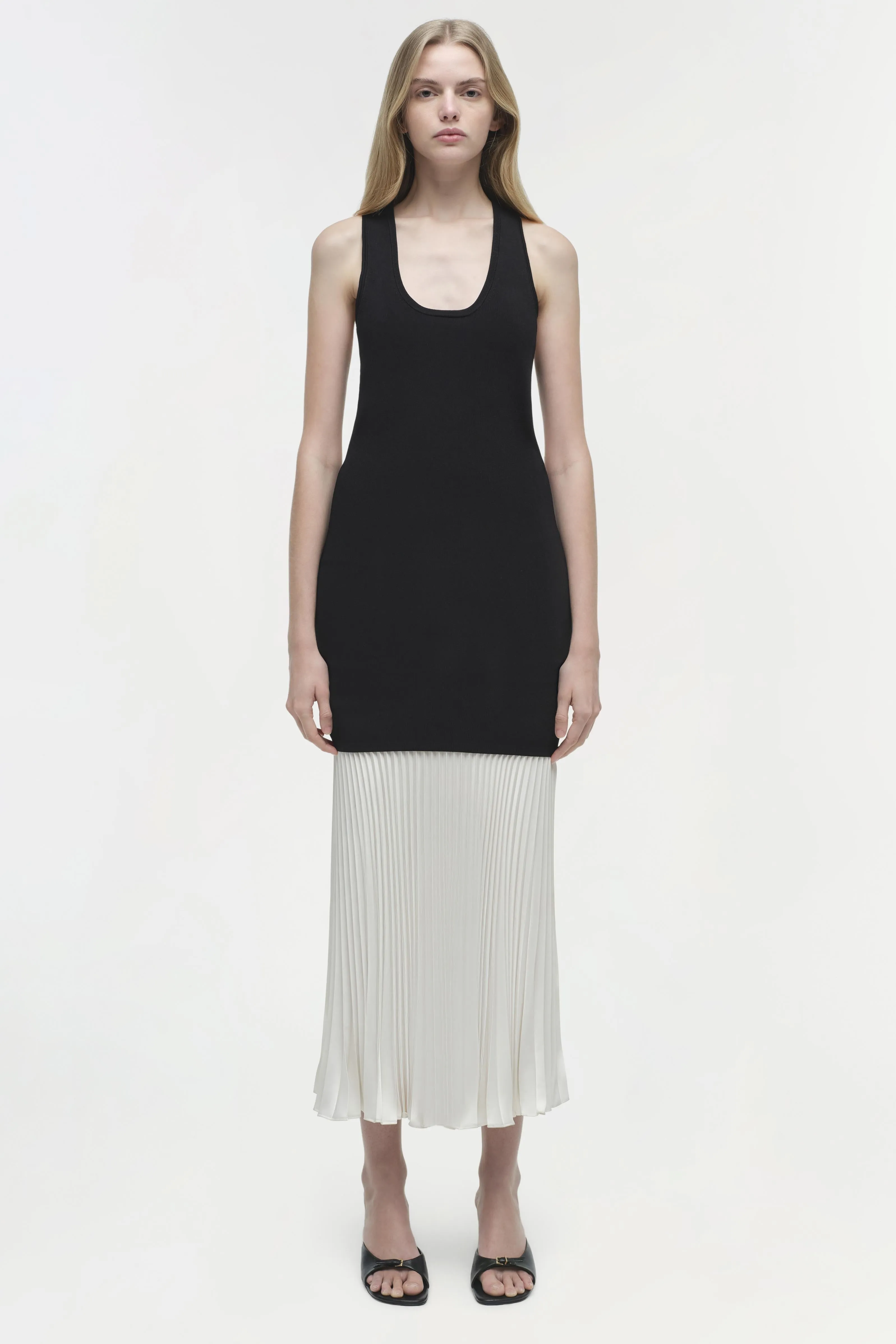 Zaden Knit Combo Midi Dress sold by Jonathan Simkhai product image thumbnail 4