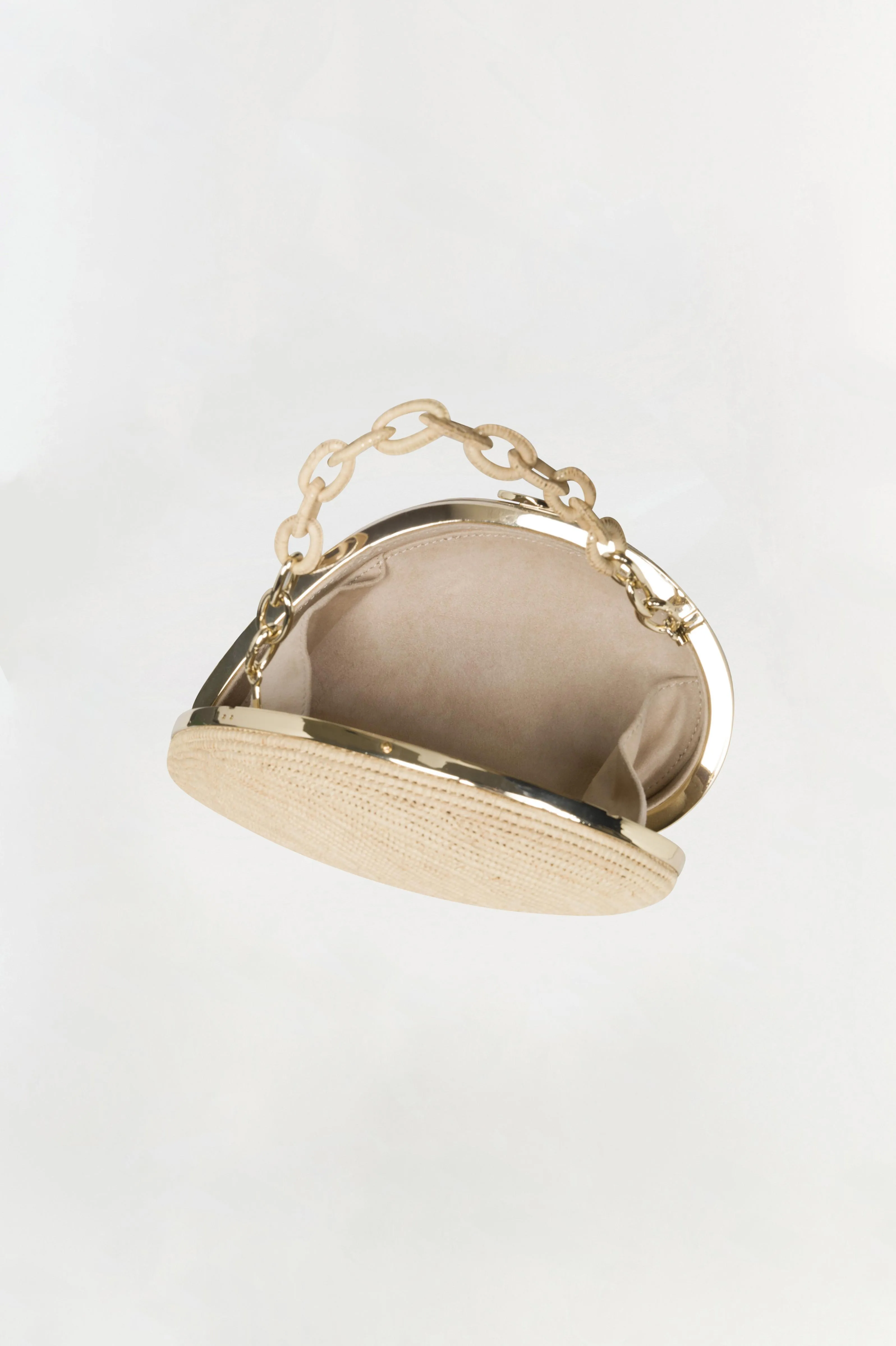 Bridget Raffia Oyster Shell Clutch sold by Jonathan Simkhai product image thumbnail 4