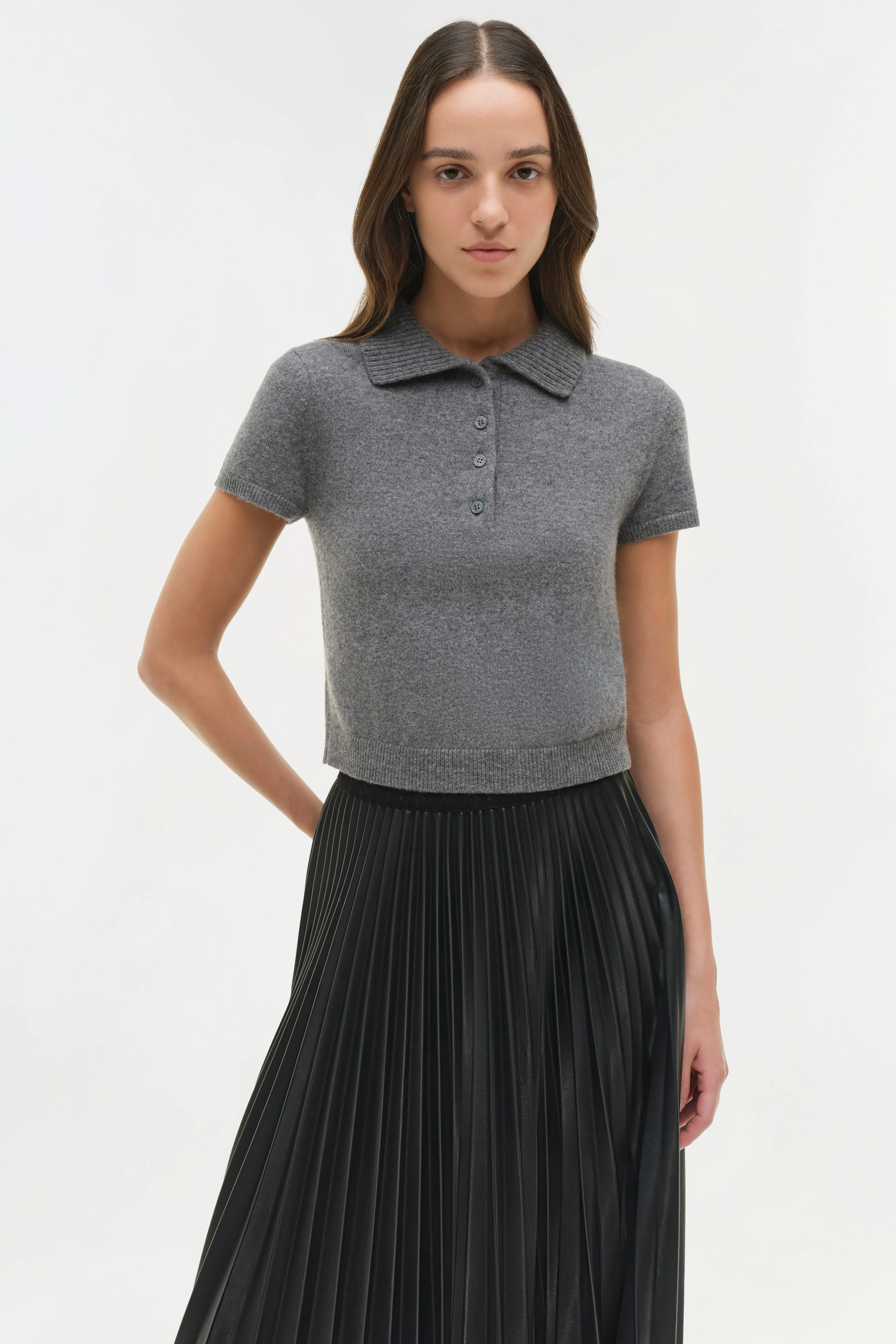 Twila Cashmere Polo sold by Jonathan Simkhai product image thumbnail 3