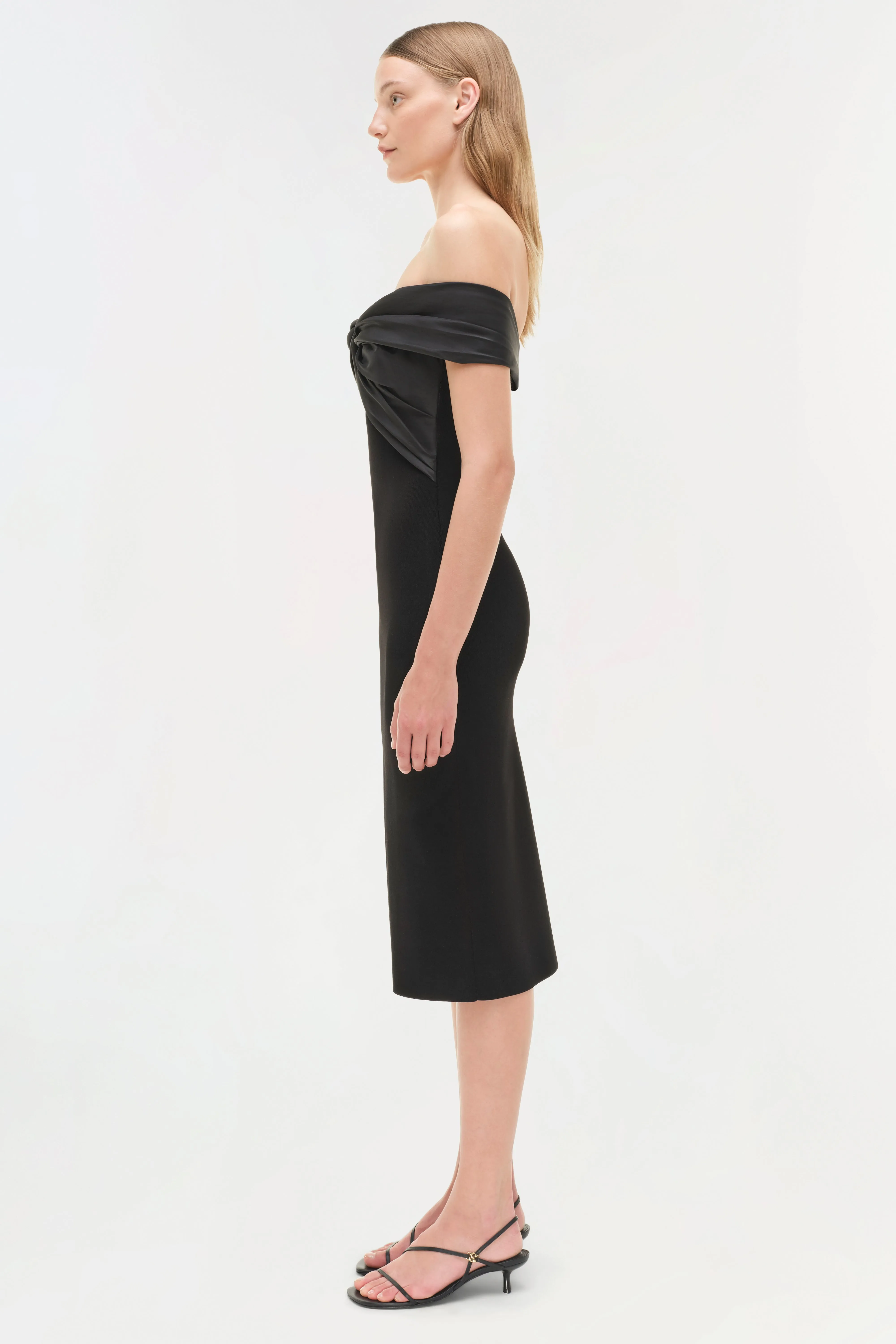 Mia Off Shoulder Midi Dress sold by Jonathan Simkhai product image thumbnail 4