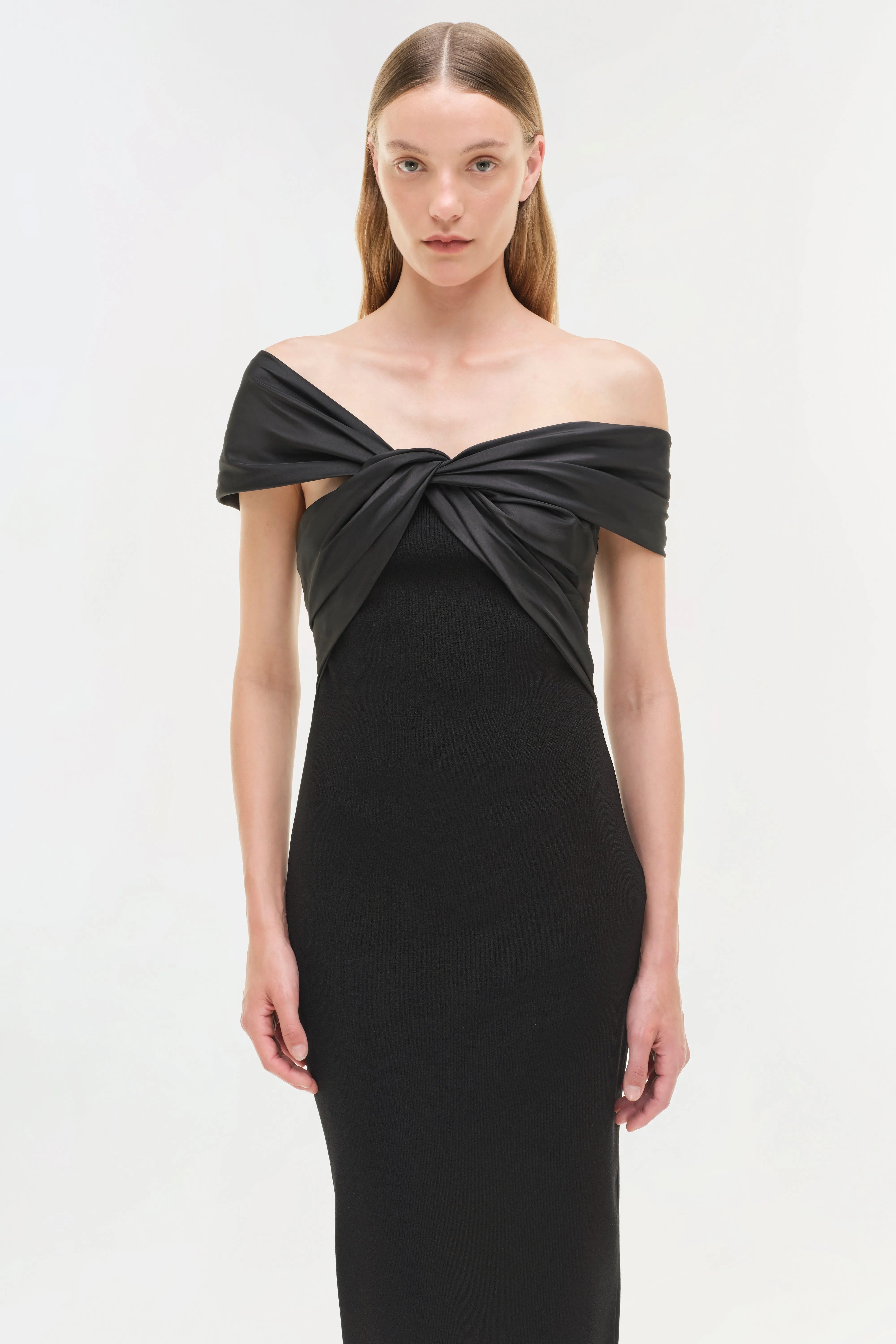 Mia Off Shoulder Midi Dress sold by Jonathan Simkhai product image thumbnail 3