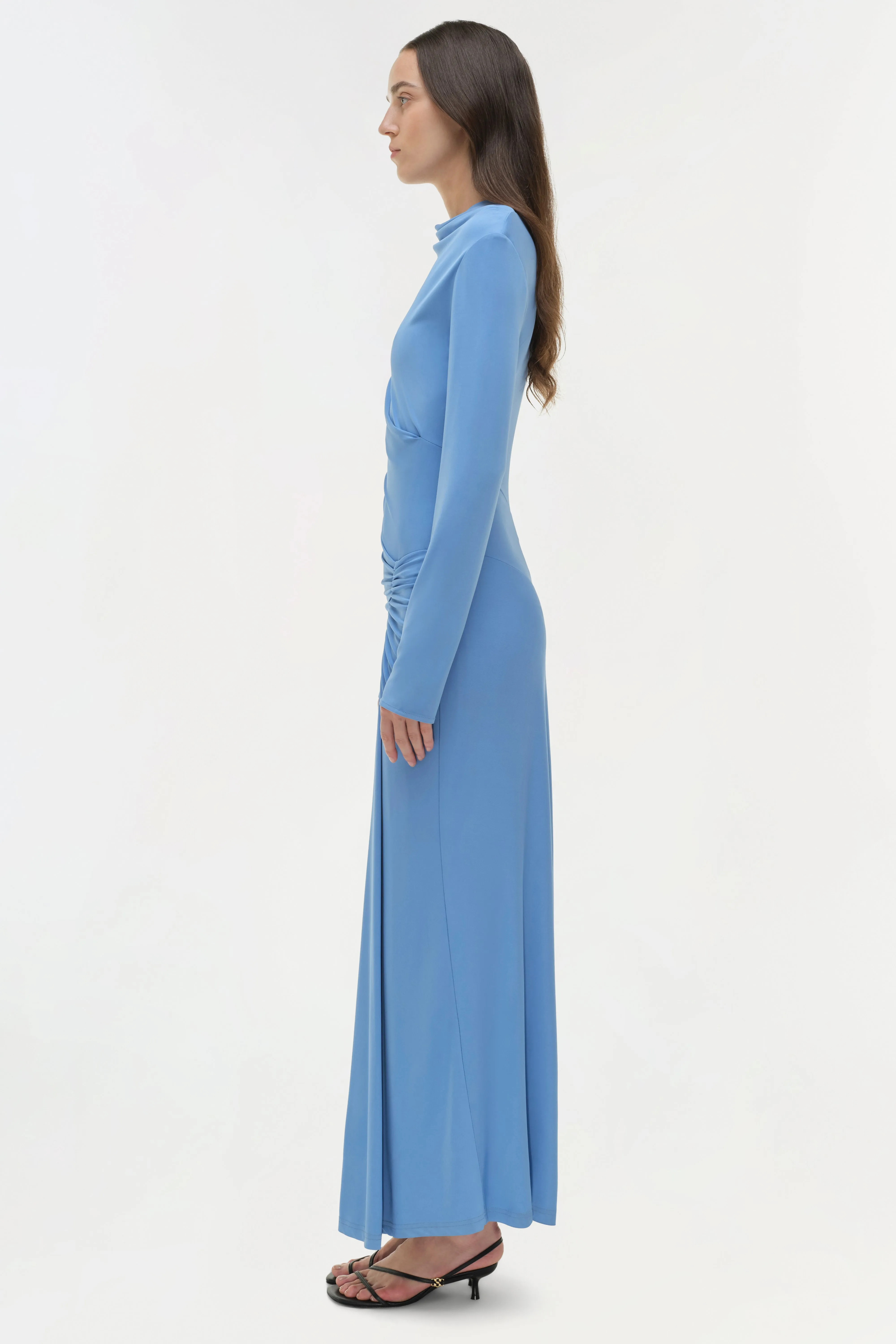 Ferrera Draped Jersey Midi Dress sold by Jonathan Simkhai product image thumbnail 4