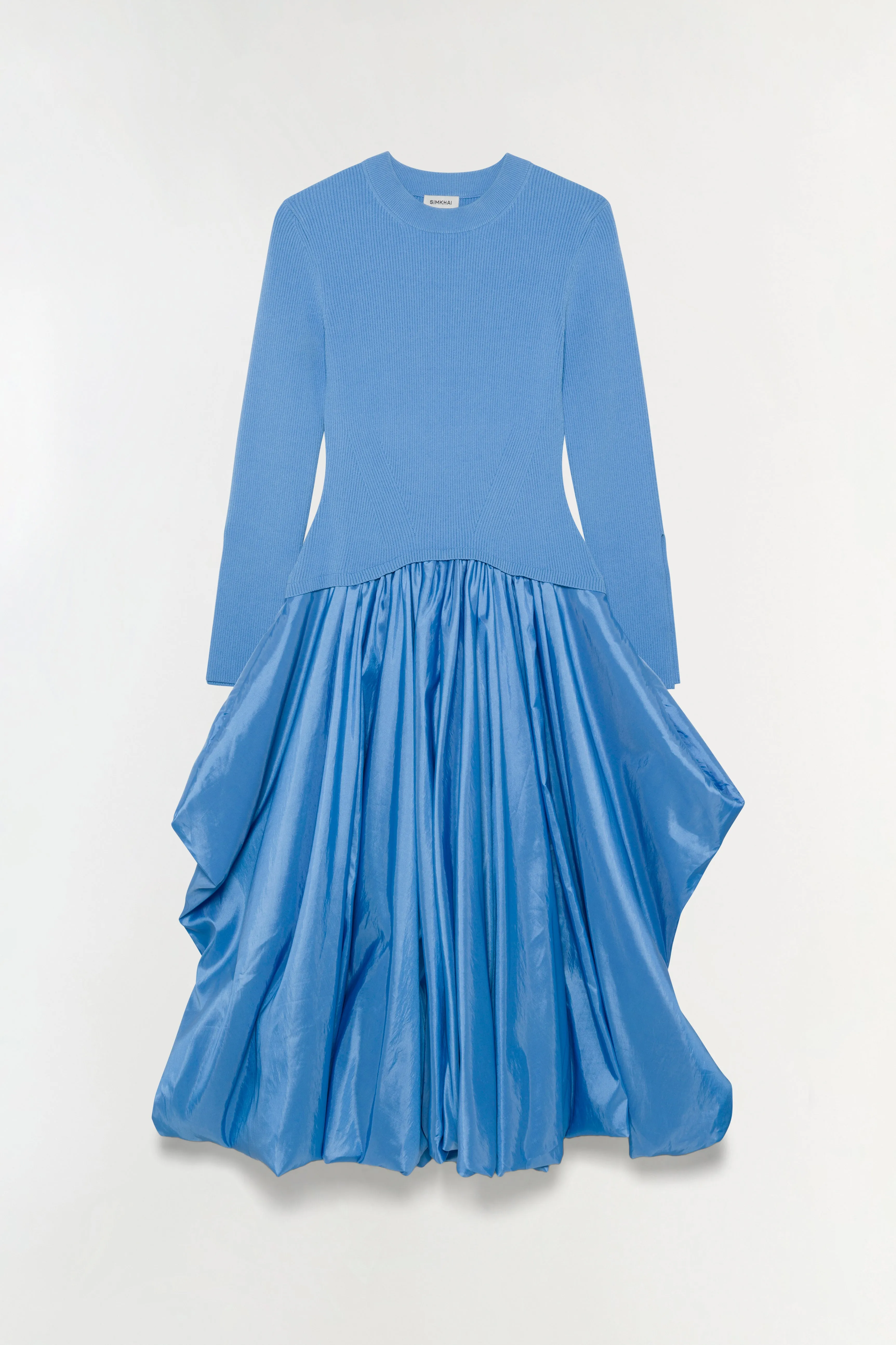 Kenlie Taffeta Knit Midi Dress sold by Jonathan Simkhai