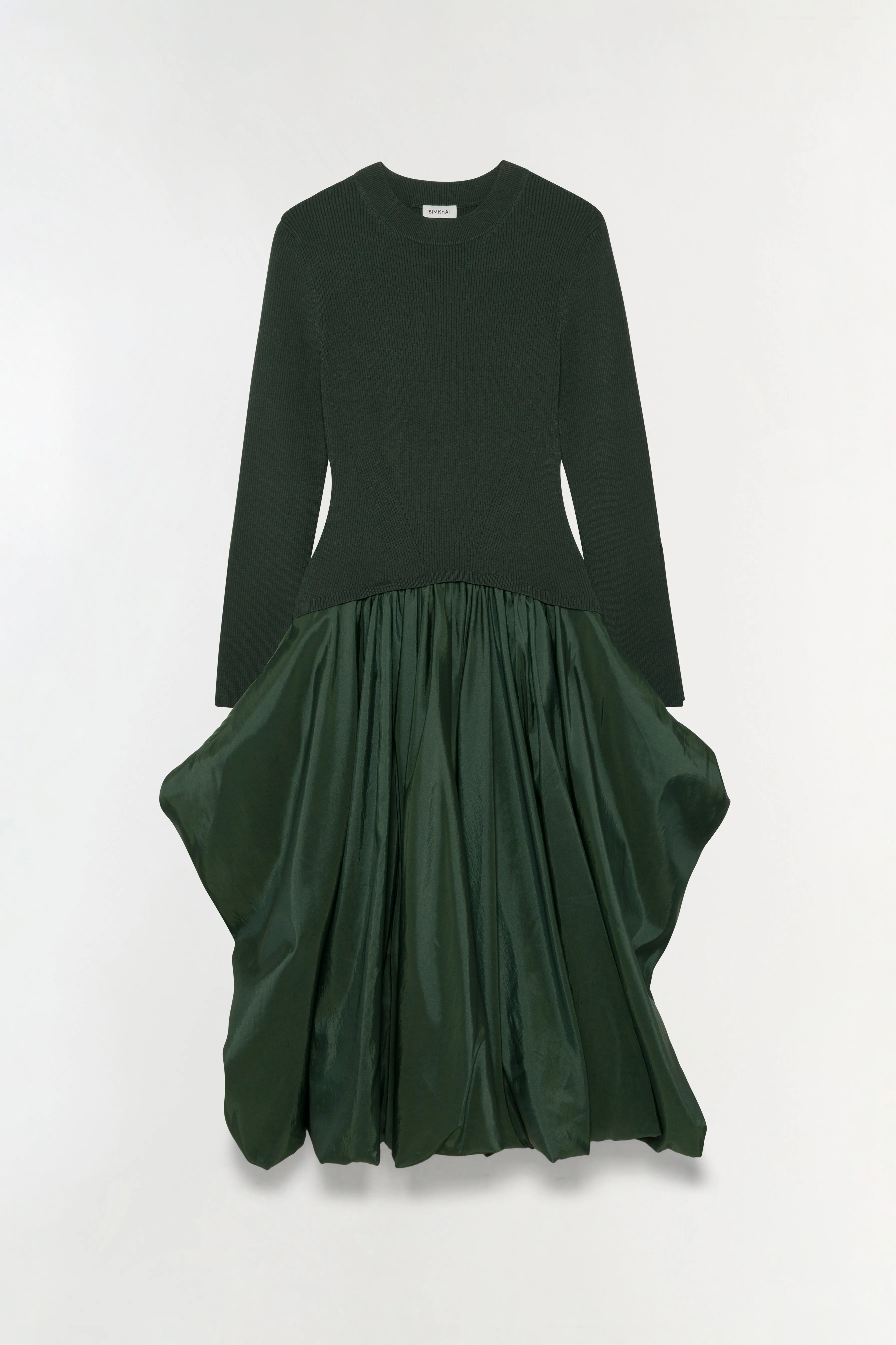 Kenlie Taffeta Knit Midi Dress sold by Jonathan Simkhai