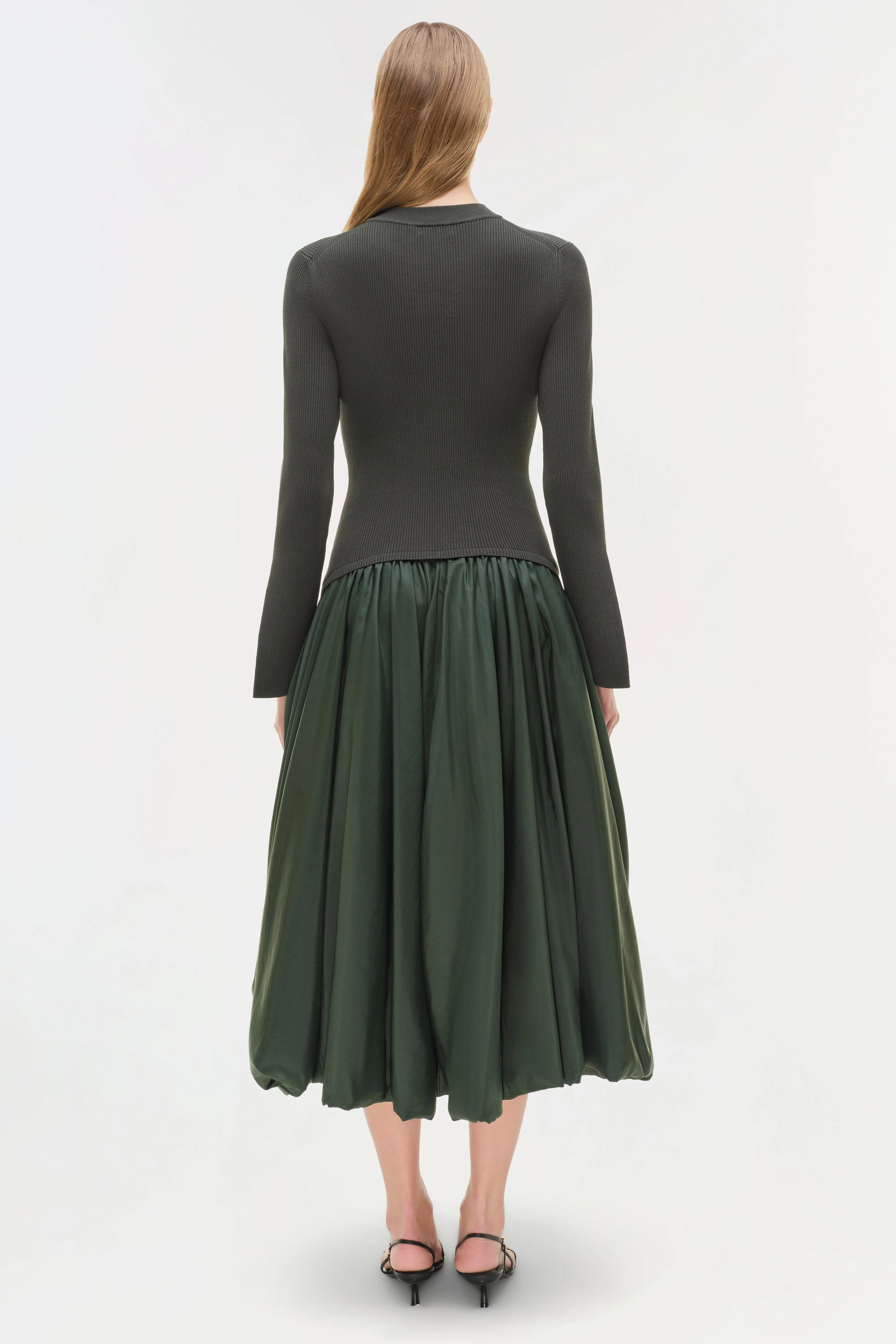 Kenlie Taffeta Knit Midi Dress sold by Jonathan Simkhai product image thumbnail 5