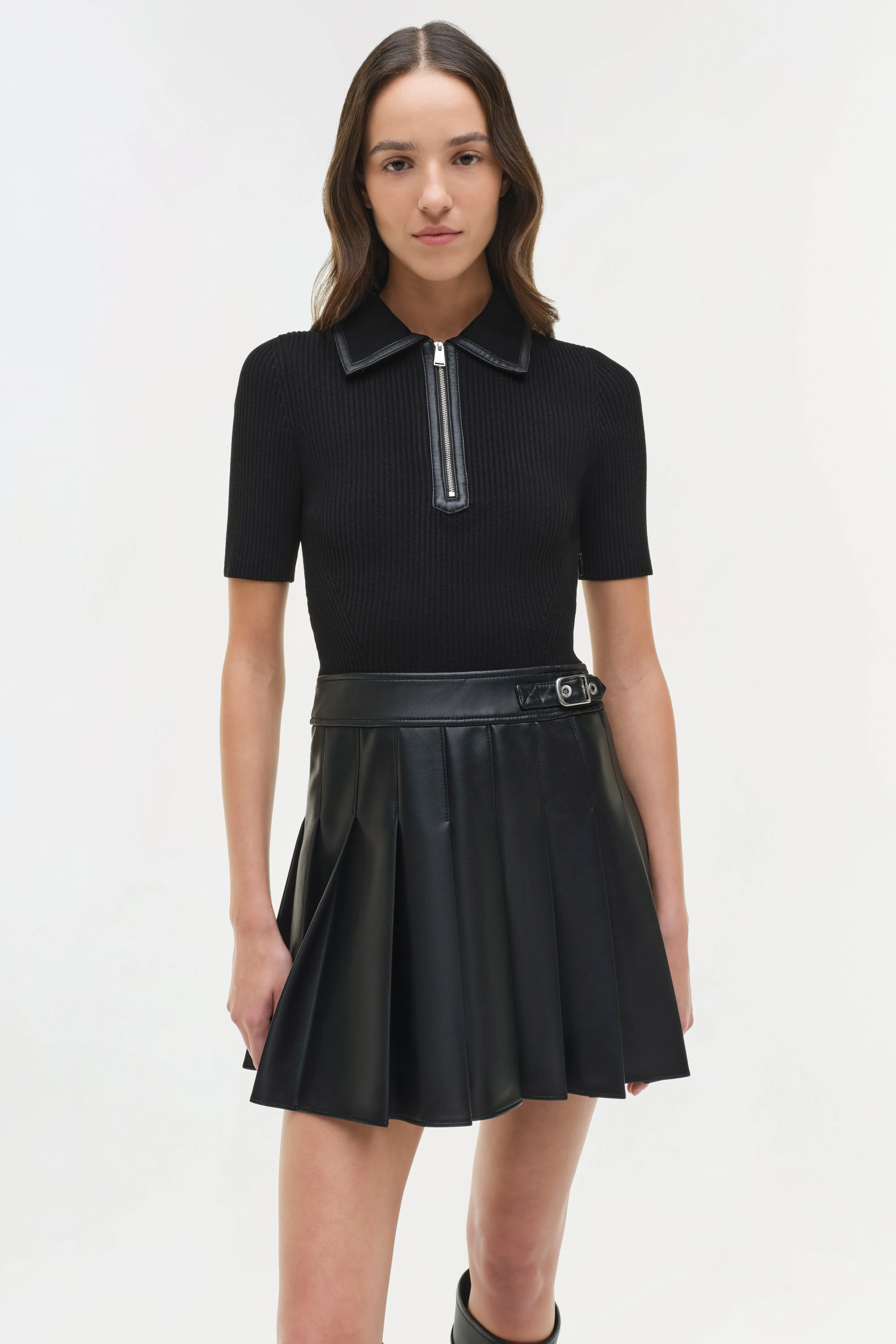 Linnie Knit Combo Midi Dress sold by Jonathan Simkhai product image thumbnail 3