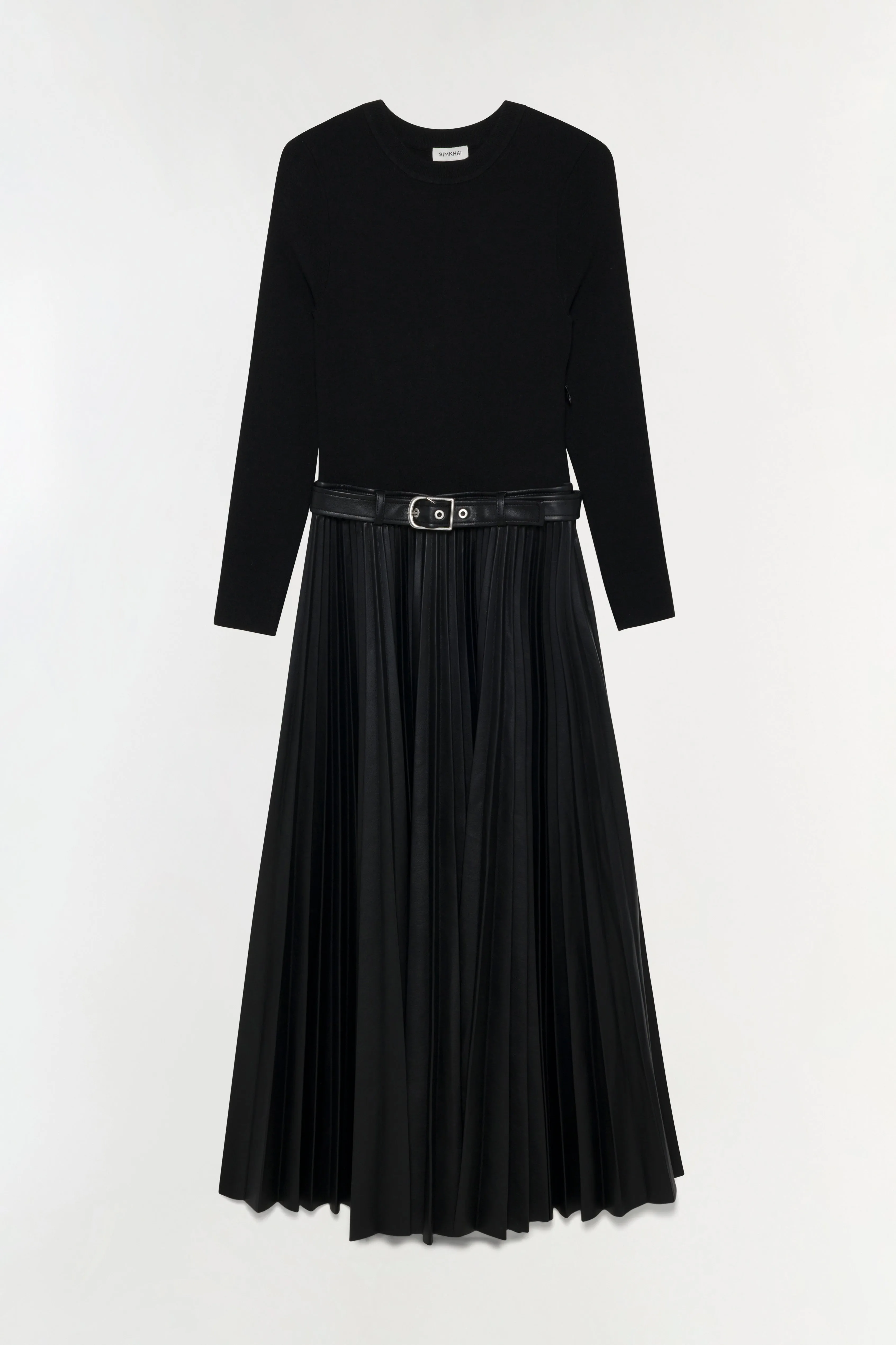 Abilene Knit Combo Midi Dress sold by Jonathan Simkhai