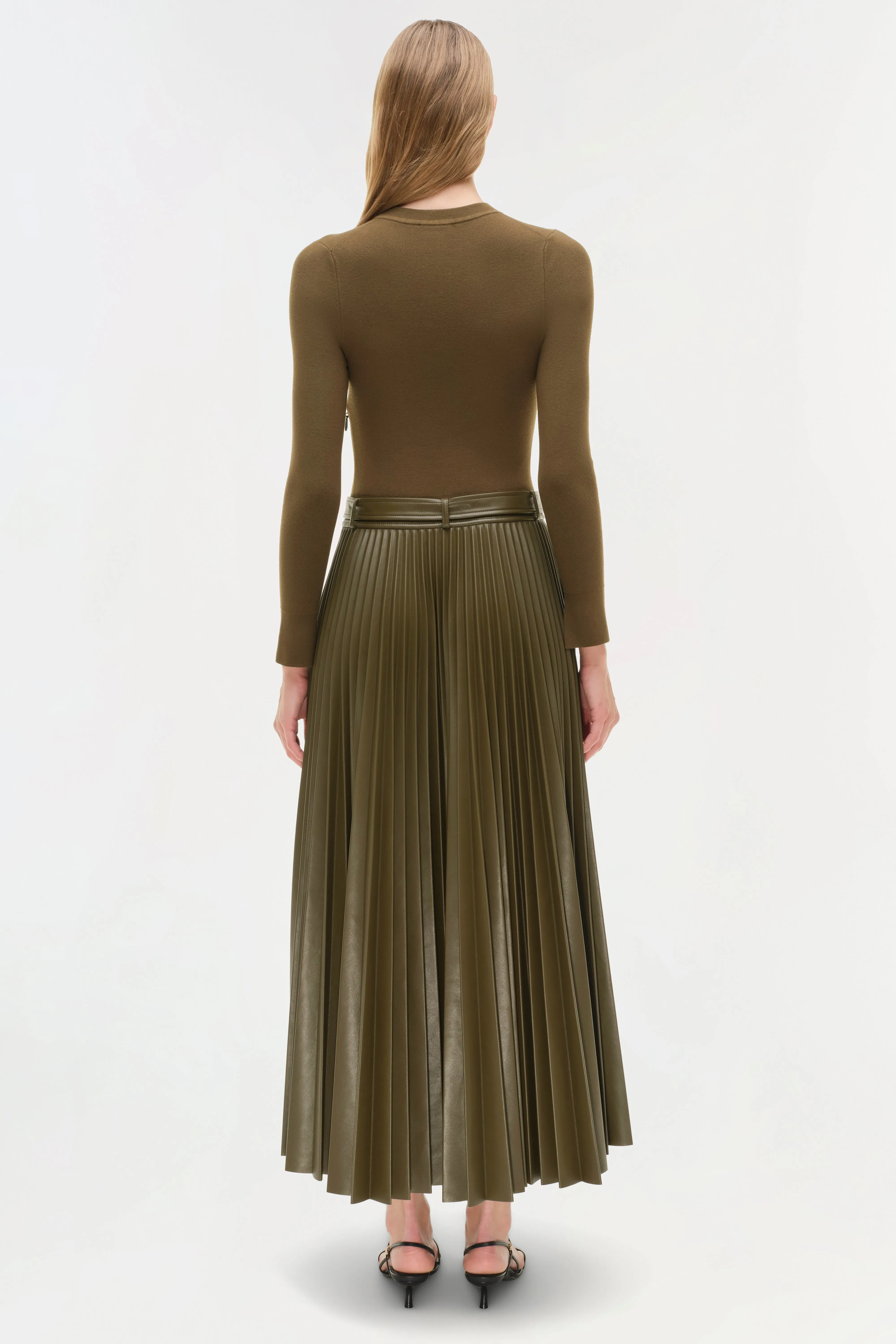 Abilene Knit Combo Midi Dress sold by Jonathan Simkhai product image thumbnail 5