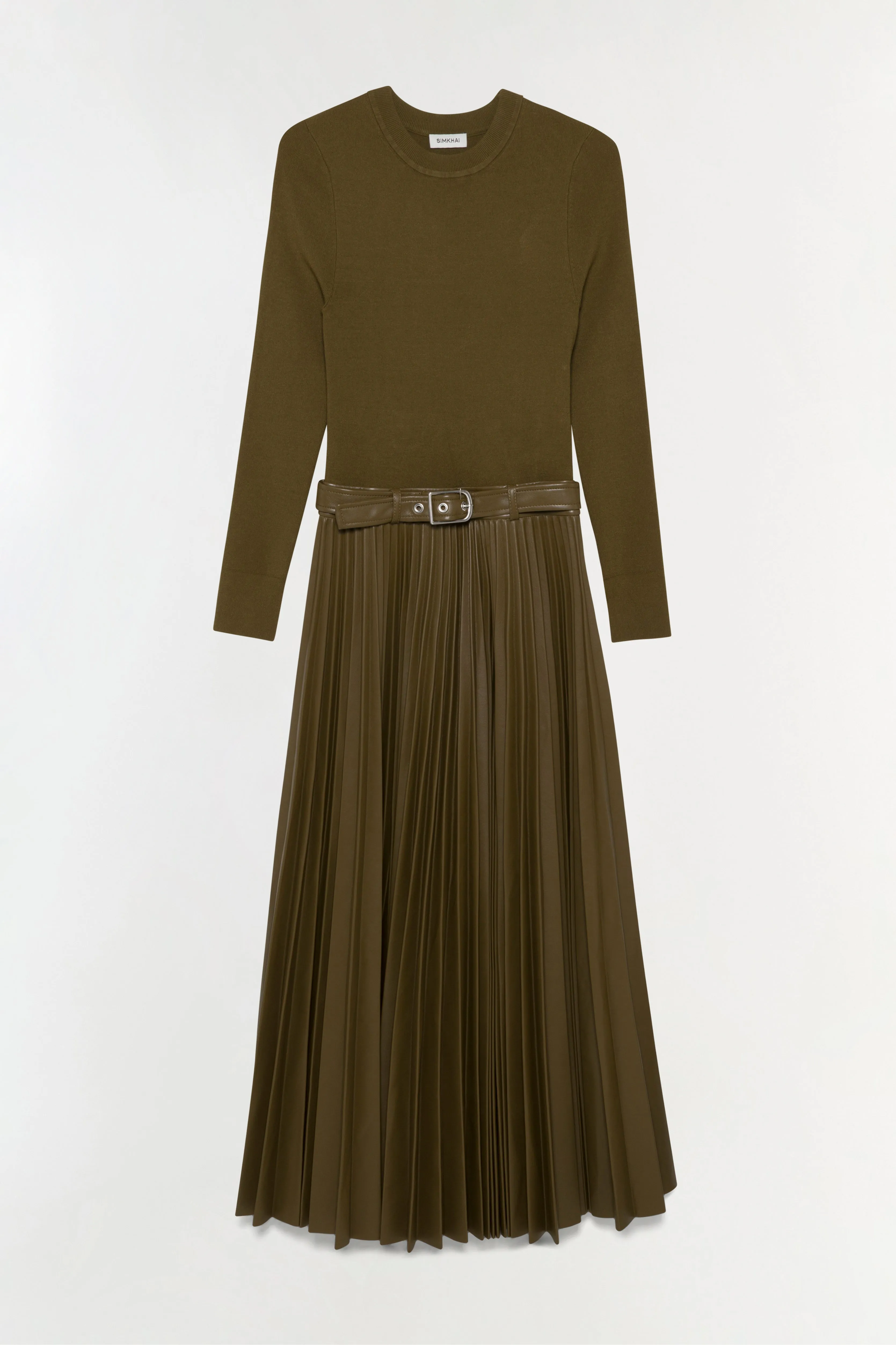 Abilene Knit Combo Midi Dress sold by Jonathan Simkhai