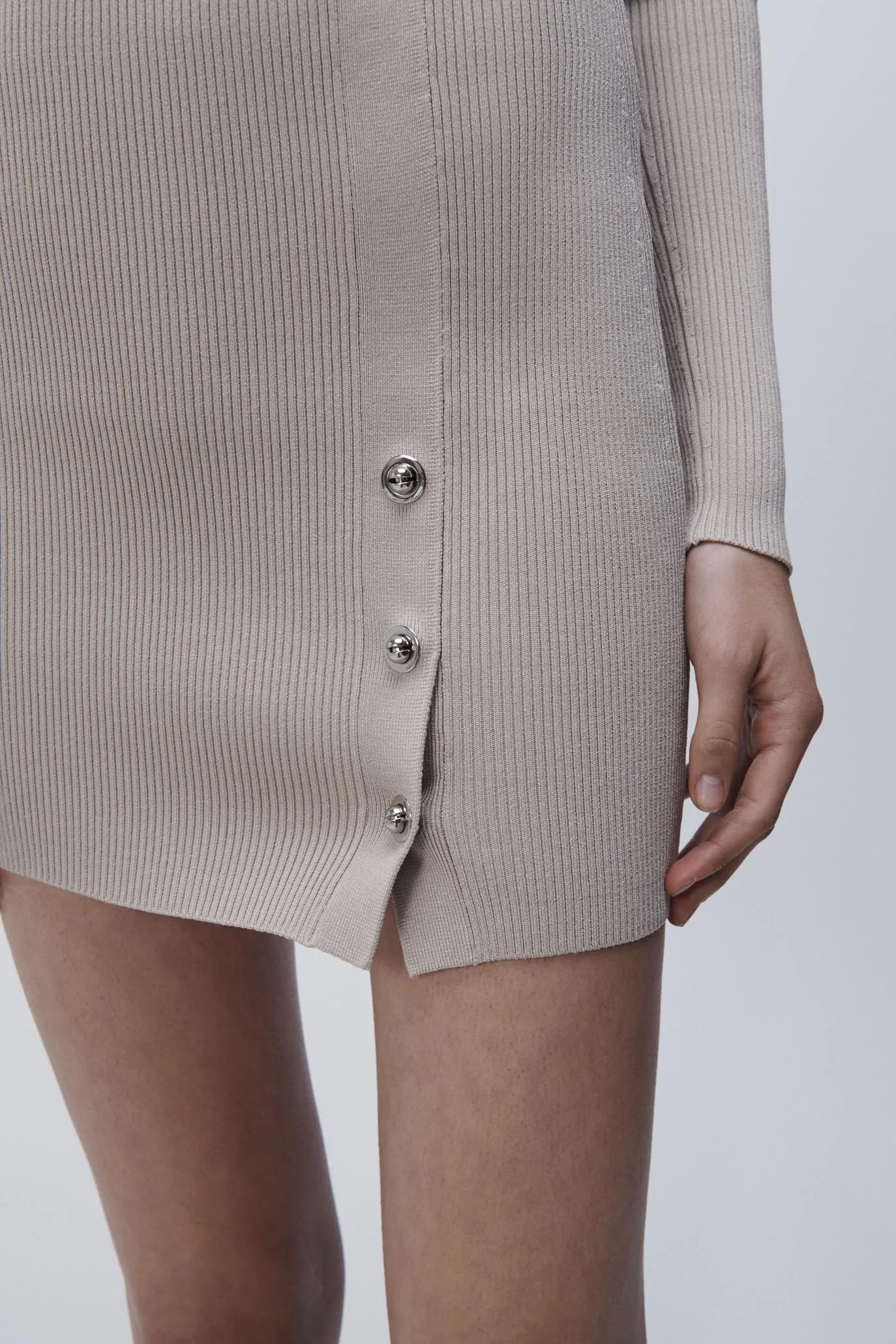 Dorothy Compact Rib Mini Skirt sold by Jonathan Simkhai product image thumbnail 3