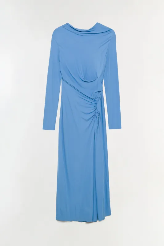 Ferrera Draped Jersey Midi Dress sold by Jonathan Simkhai