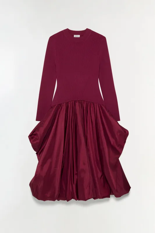 Kenlie Taffeta Knit Midi Dress sold by Jonathan Simkhai