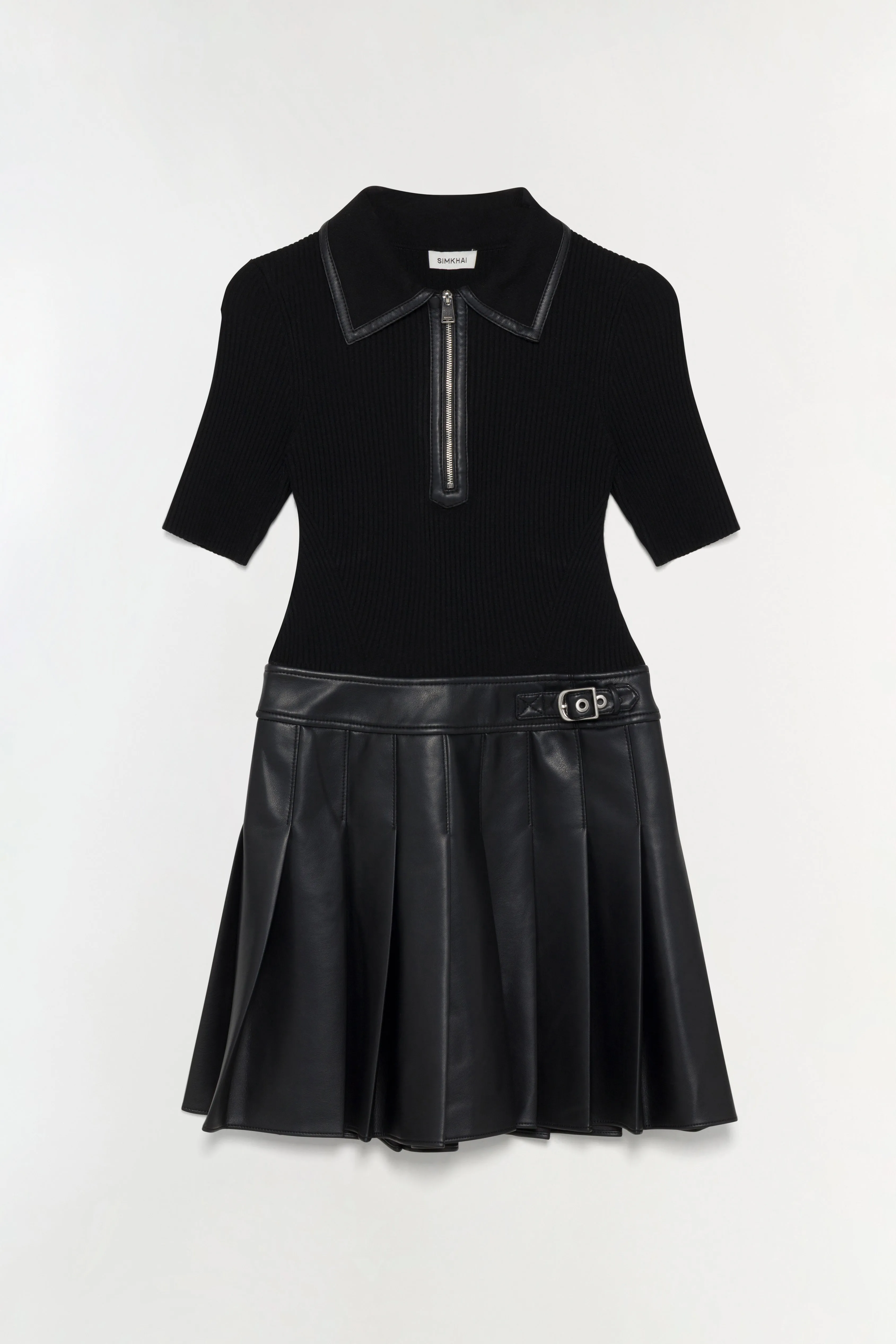 Linnie Knit Combo Mini Dress sold by Jonathan Simkhai