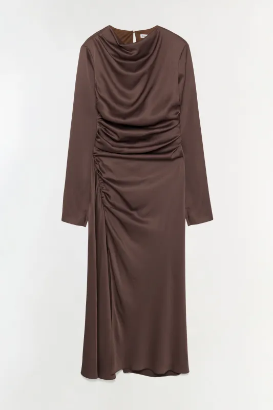 Odessa Satin Midi Dress sold by Jonathan Simkhai