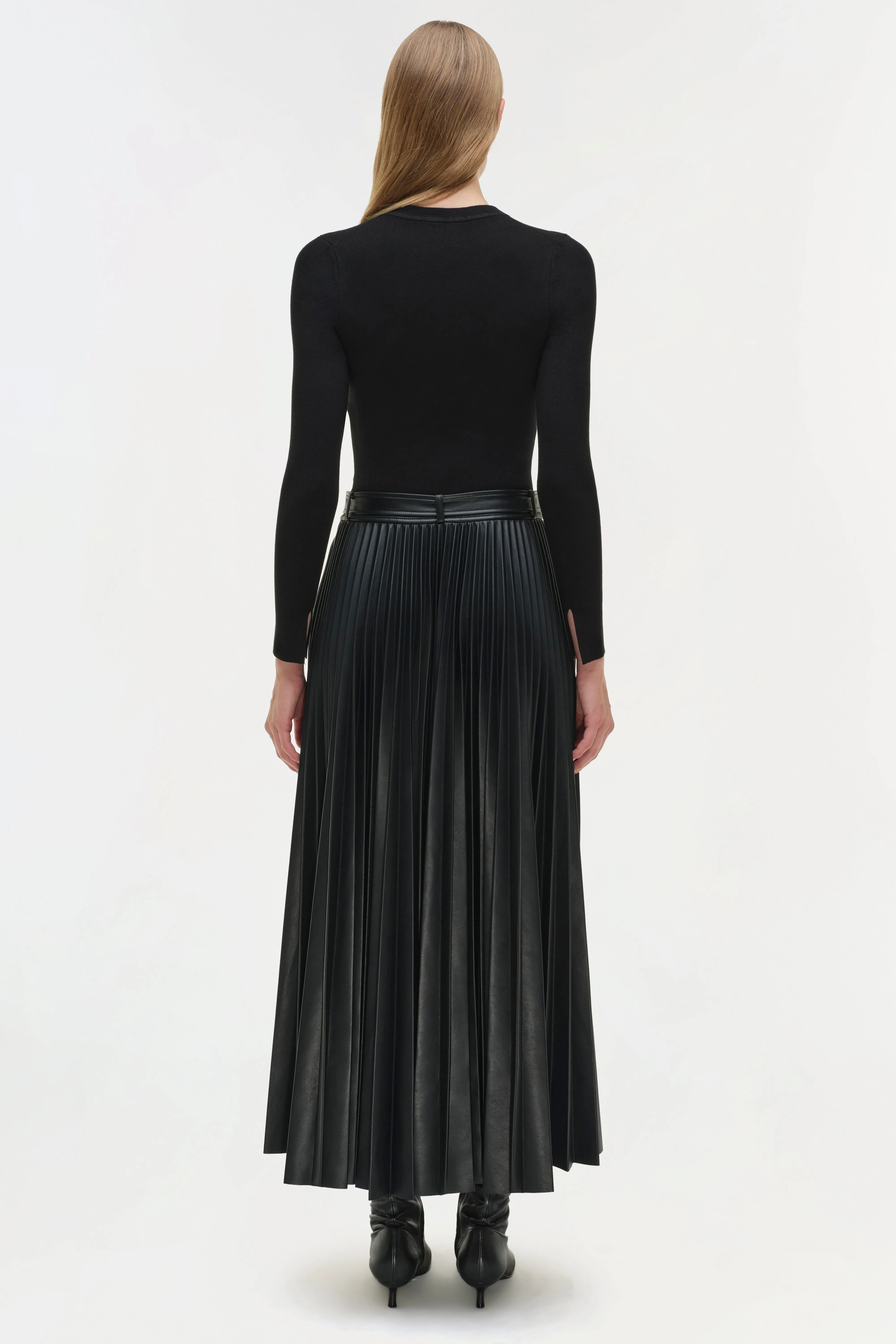 Abilene Knit Combo Midi Dress sold by Jonathan Simkhai product image thumbnail 5