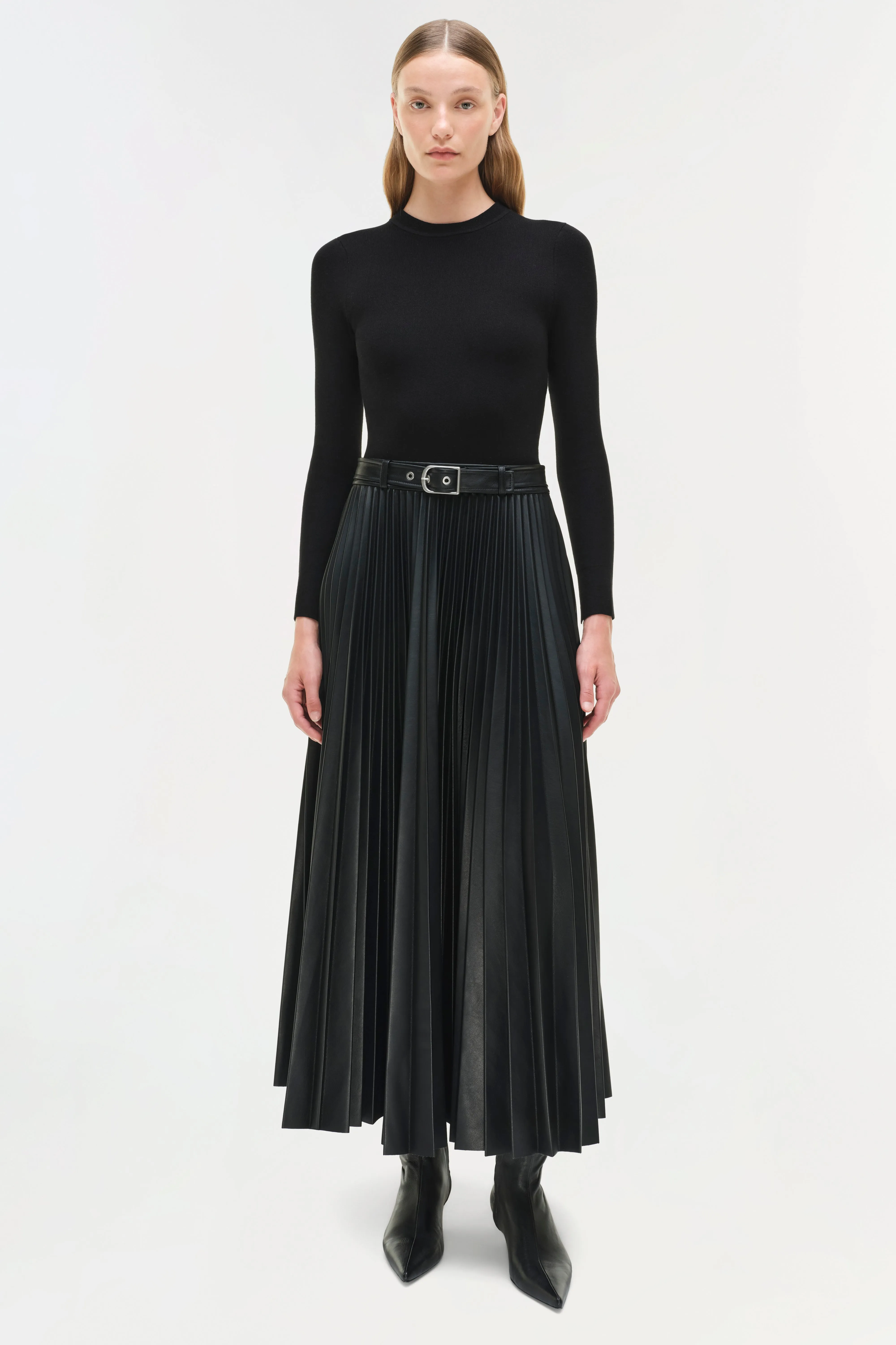 Abilene Knit Combo Midi Dress sold by Jonathan Simkhai product image thumbnail 2