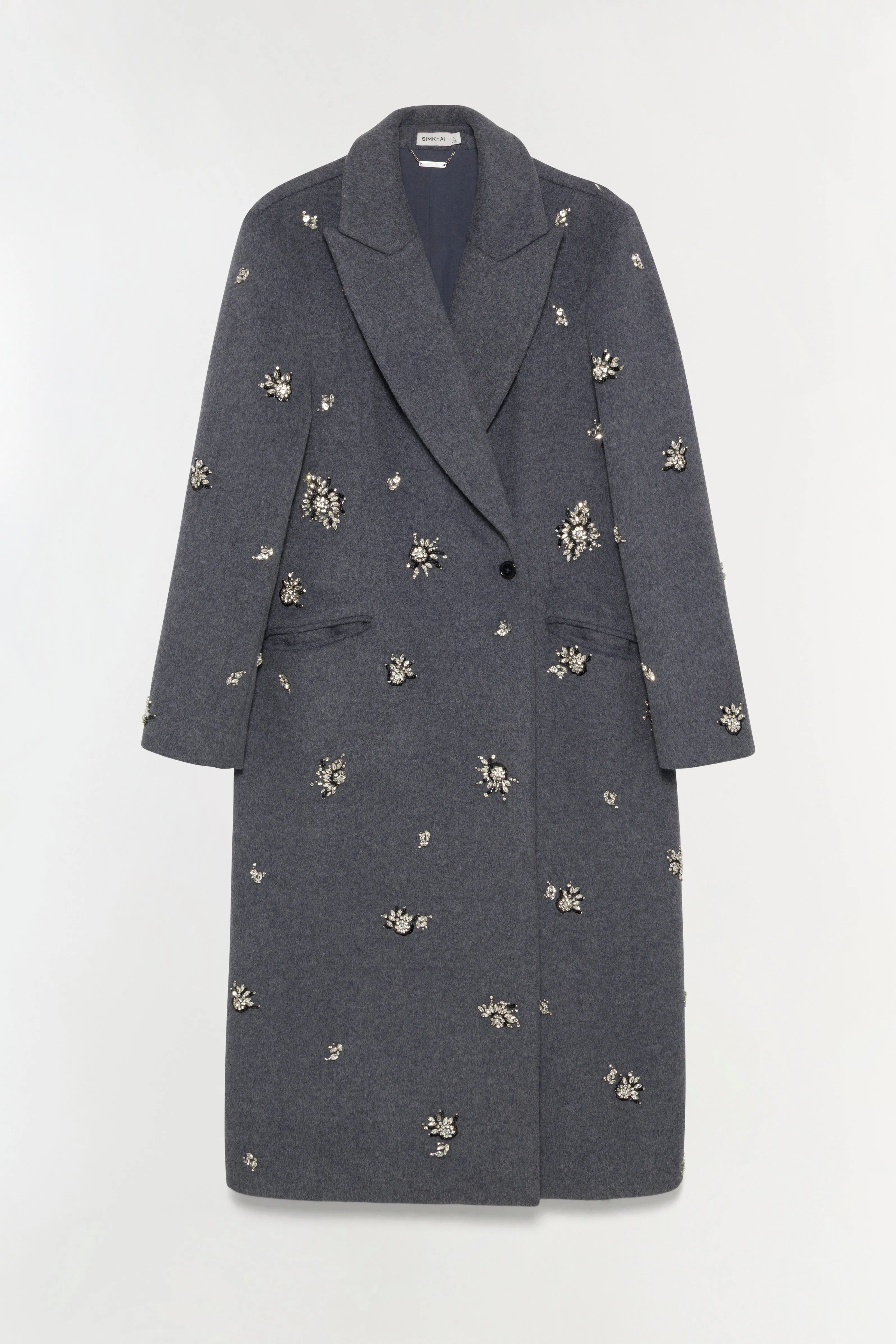 Gianni Embellished Wool Coat sold by Jonathan Simkhai