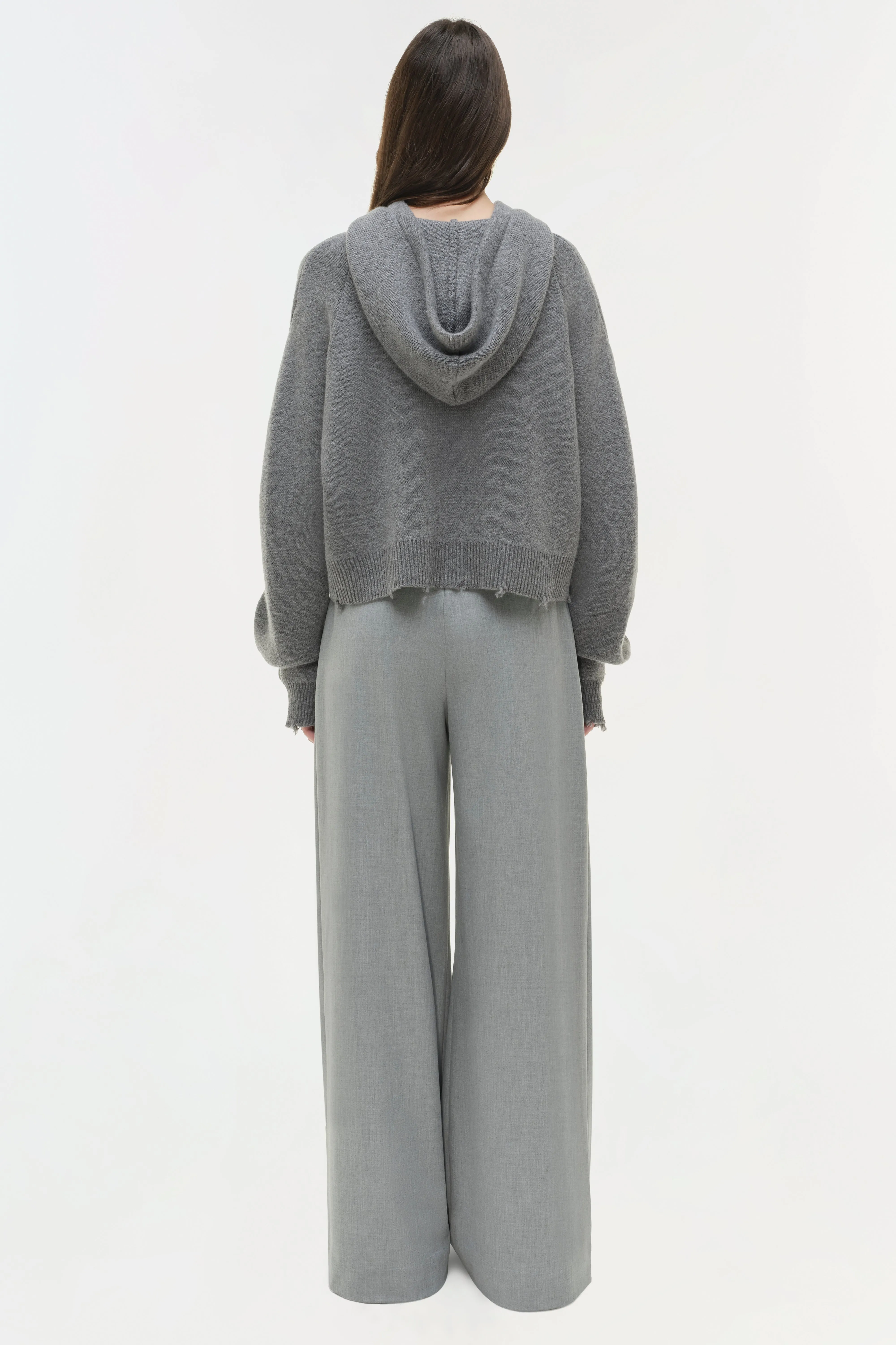 Dakota Wool Cropped Hoodie sold by Jonathan Simkhai product image thumbnail 5