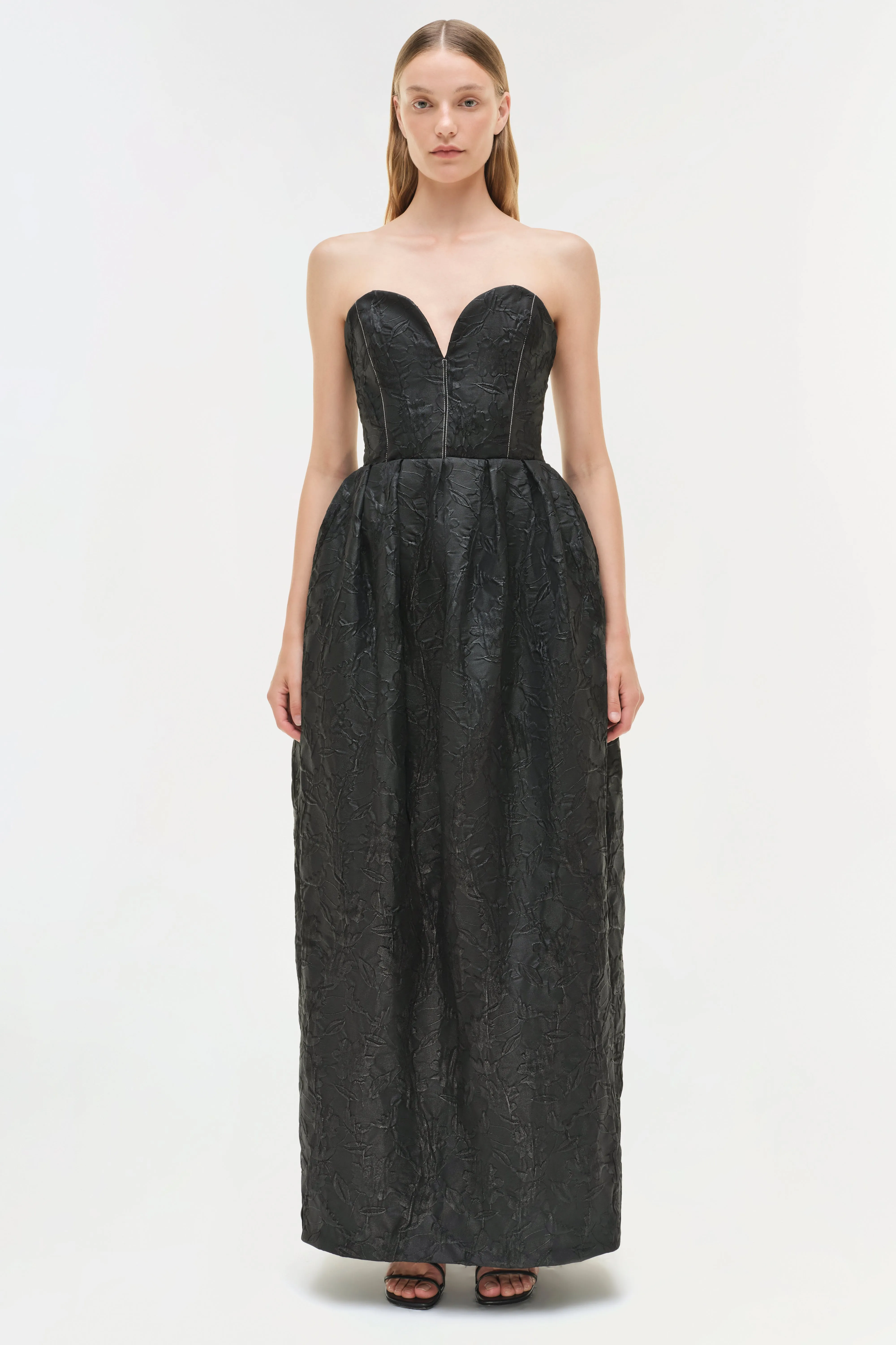 Adeena Jacquard Bustier Gown sold by Jonathan Simkhai product image thumbnail 2